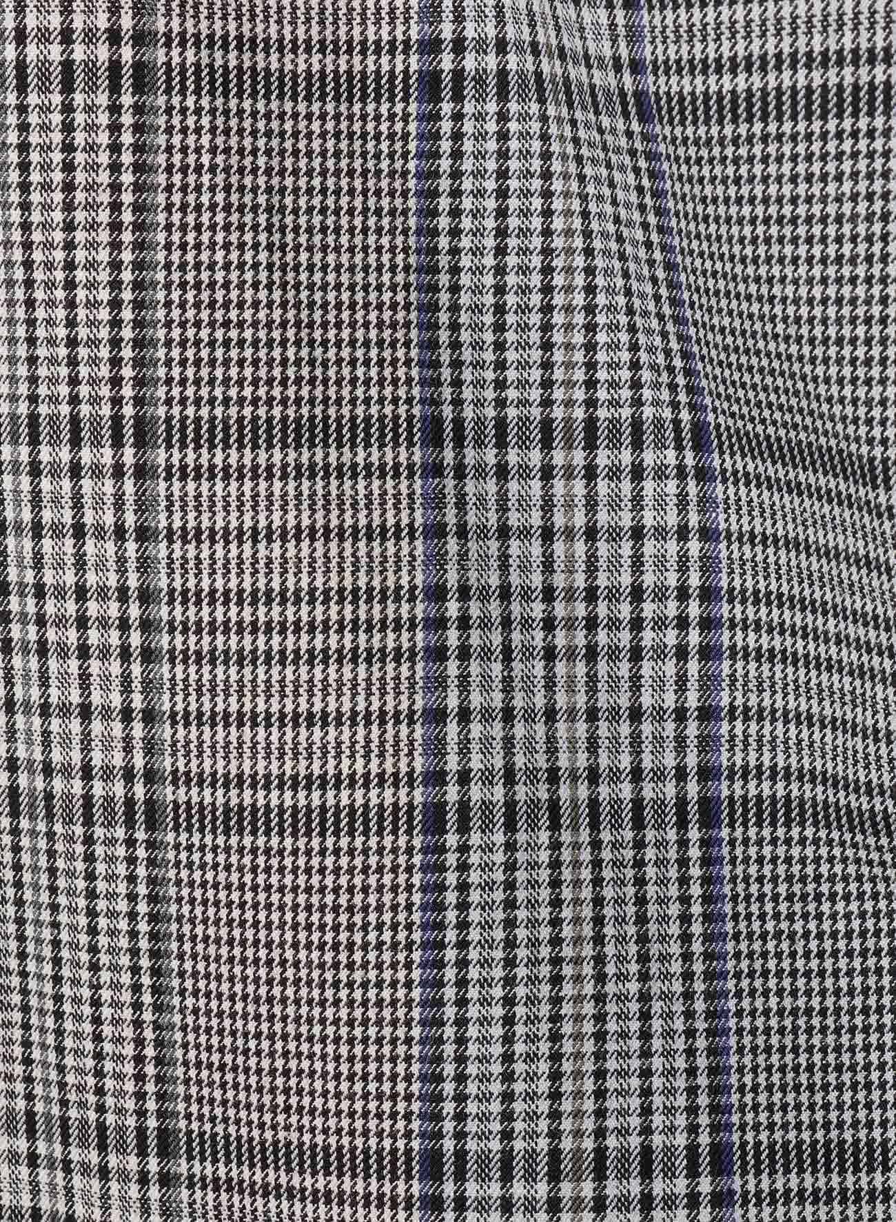 GRID PLAID SQUARE SHOULDER STRAP DRESS