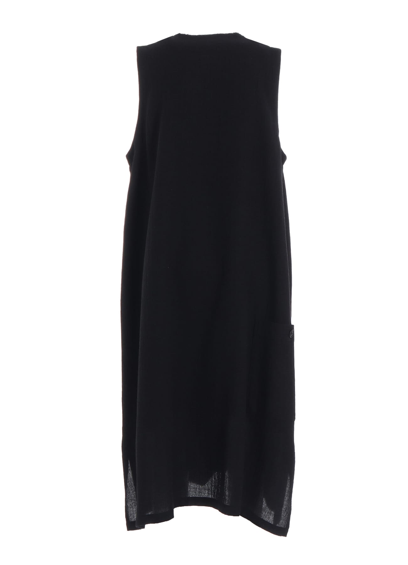 WOOL GAUZE TWILL LONG DRESS WITH POCKET