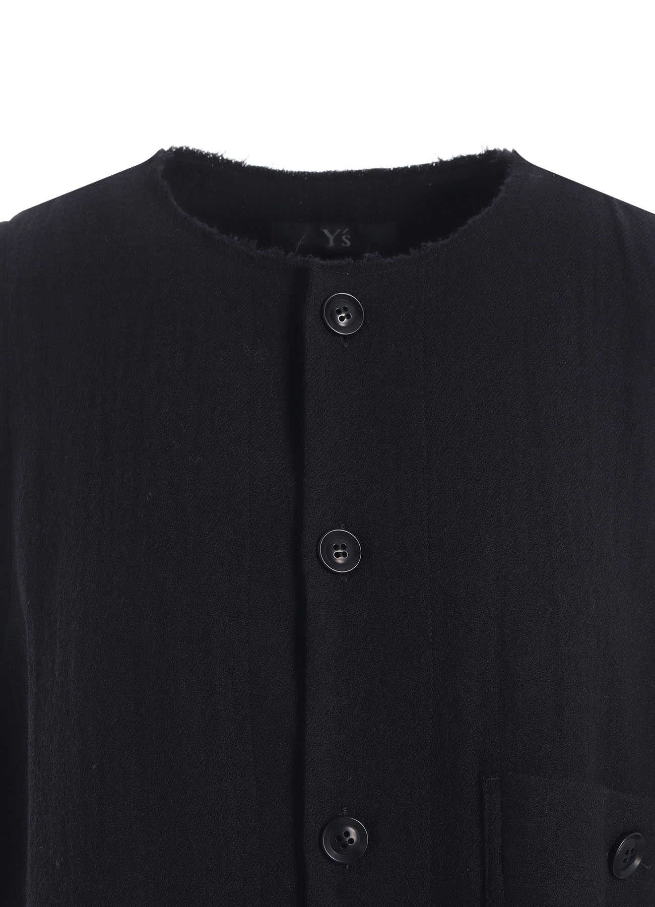 WOOL GAUZE TWILL LONG DRESS WITH POCKET