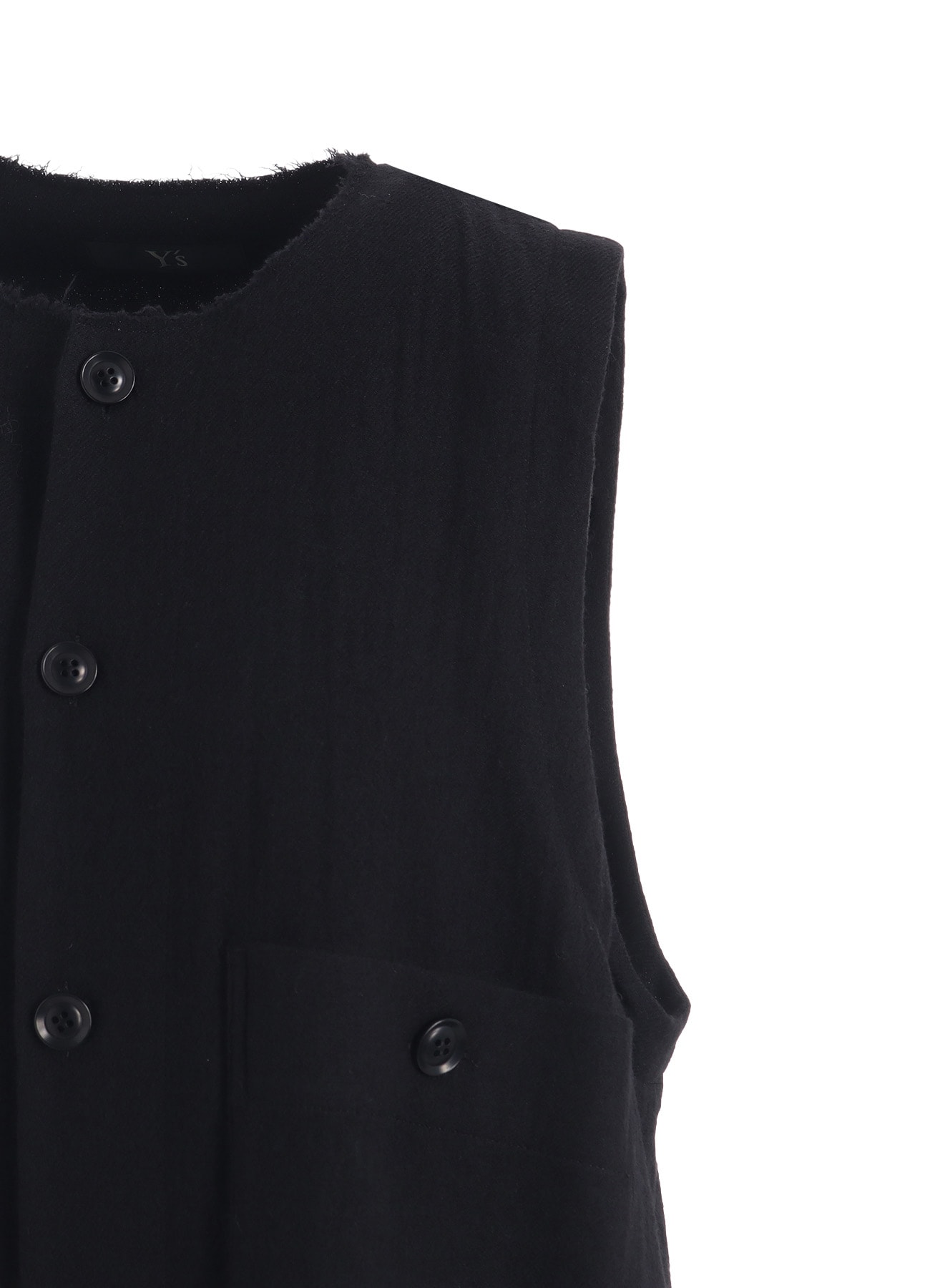 WOOL GAUZE TWILL LONG DRESS WITH POCKET