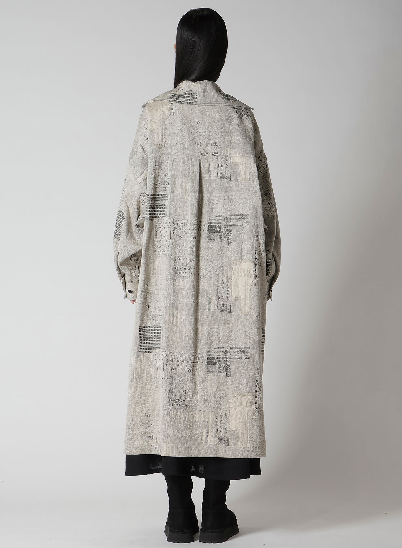 PATCHWORK JACQUARD DRESS