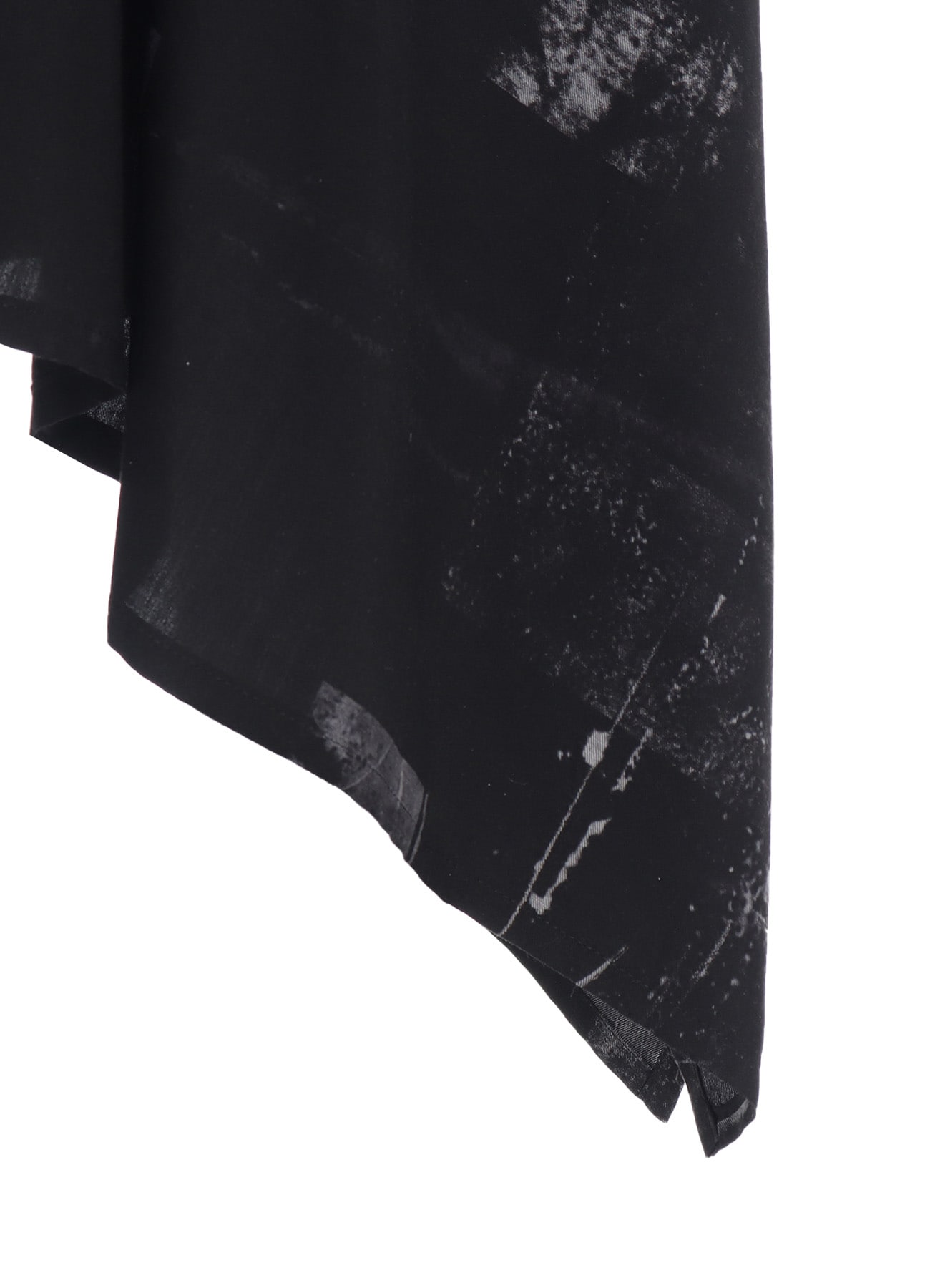 CUPRO BLURRY FLOWER PRINT BELT TENT DRESS