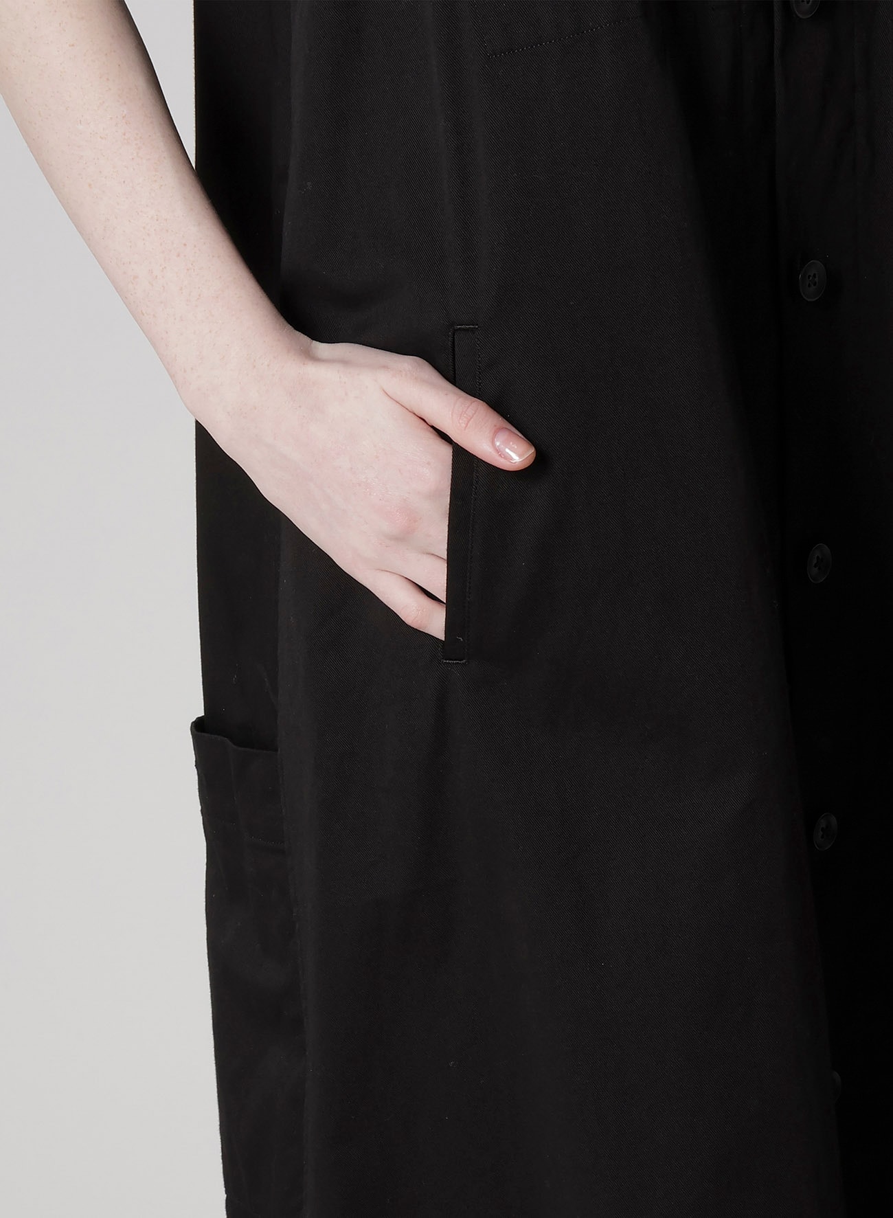 [Y's BORN PRODUCT] COTTON TWILL LONG DRESS