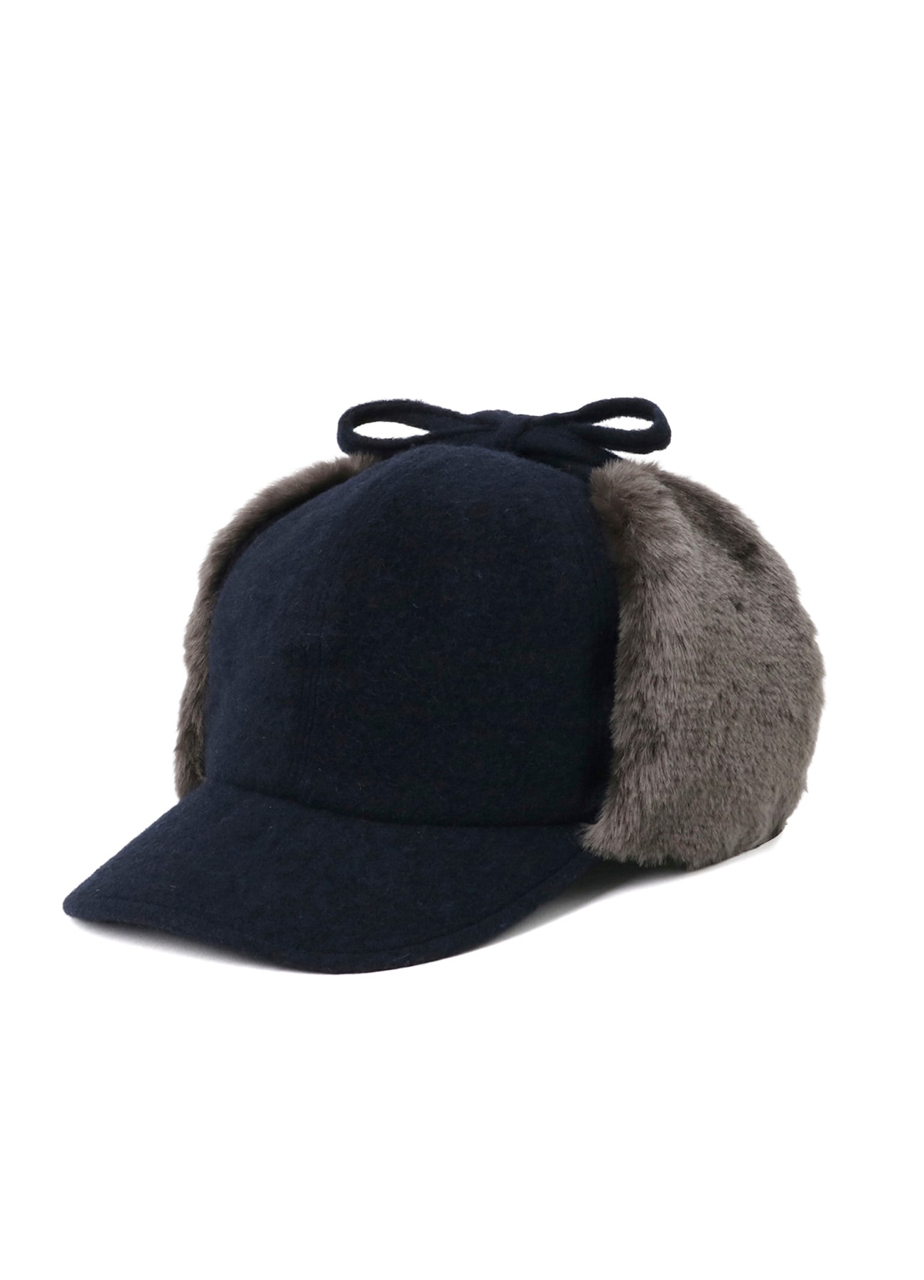 FLEECE CAP WITH FUR EARMUFF