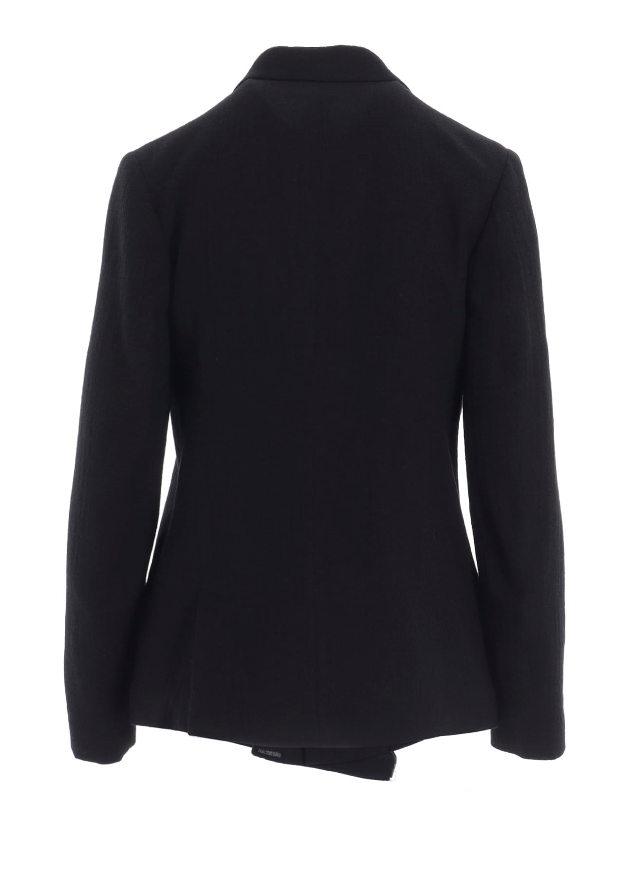 WOOL GAUZE TWILL LEFT FRONT DRAPE JACKET