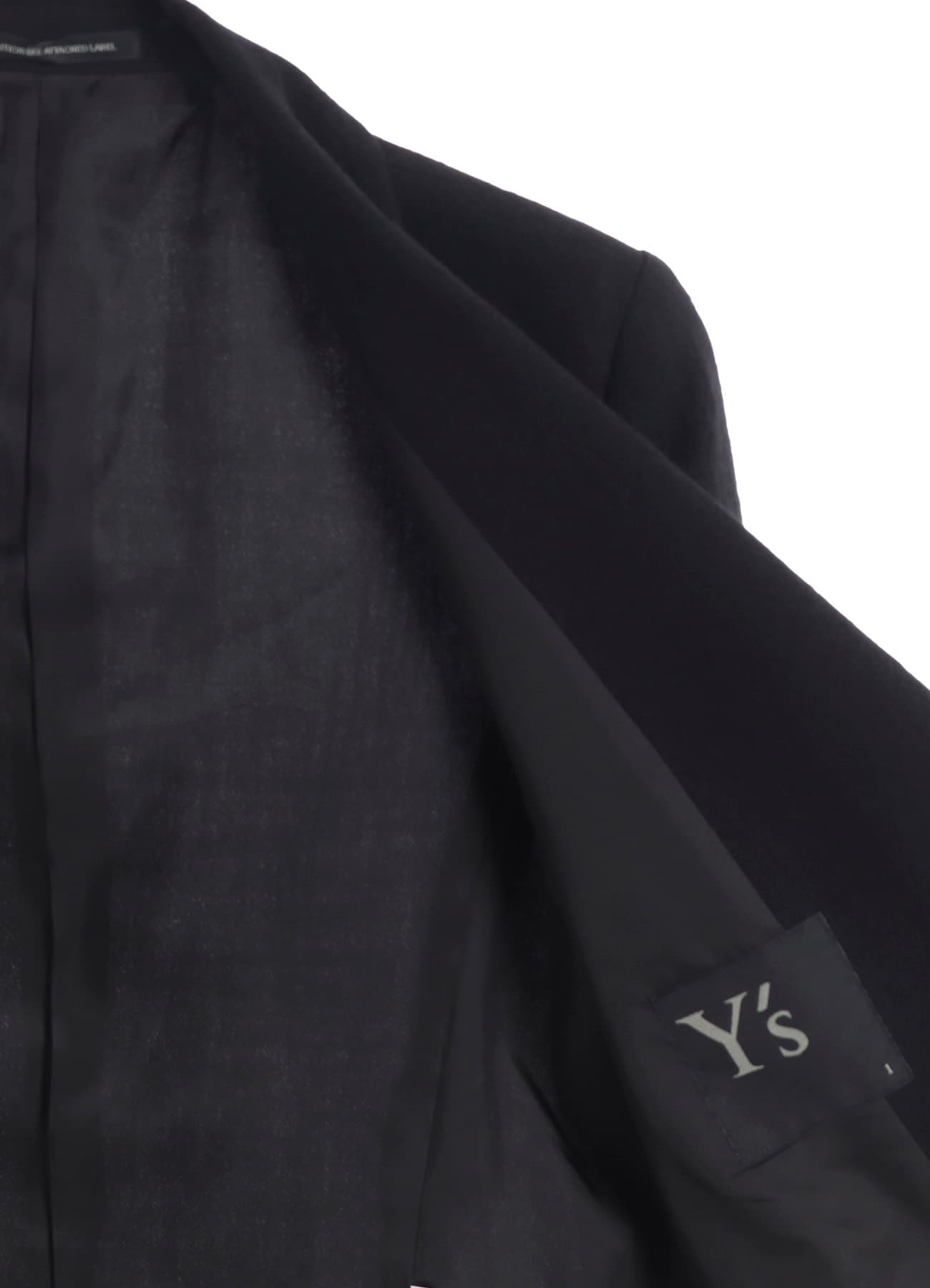 WOOL GAUZE TWILL LEFT FRONT DRAPE JACKET