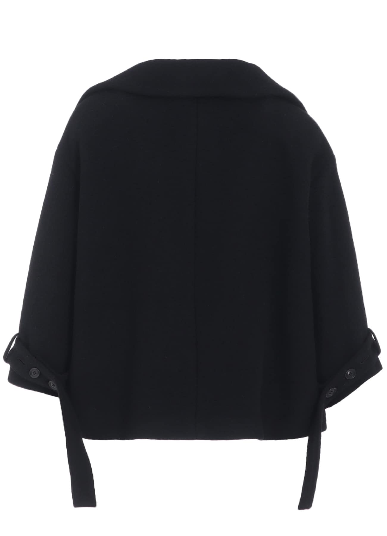 WOOL DOUBLE-FACED MOSSER WIDE COLLAR JACKET