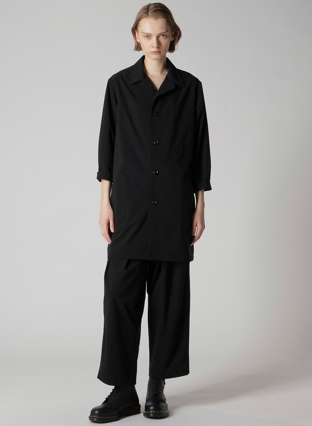 新品未使用【hibiniti】volume sleeve lace jacket SOFT LAWN FRILL BLOUSE(S Black): LIMI feu｜THE SHOP YOHJI