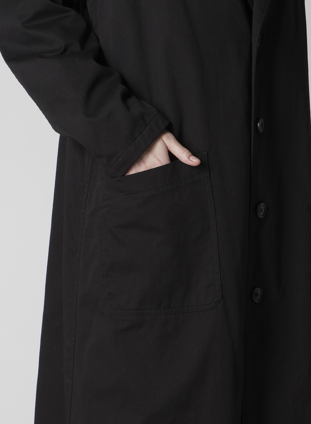 [Y's BORN PRODUCT] COTTON TWILL LONG JACKET