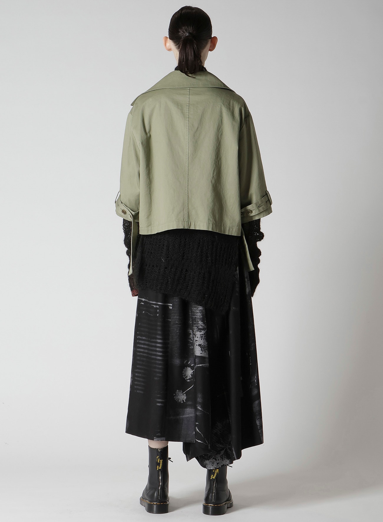 キムキム様 Y's BORN PRODUCT] COTTON TWILL WIDE COLLAR JACKET(S Khaki