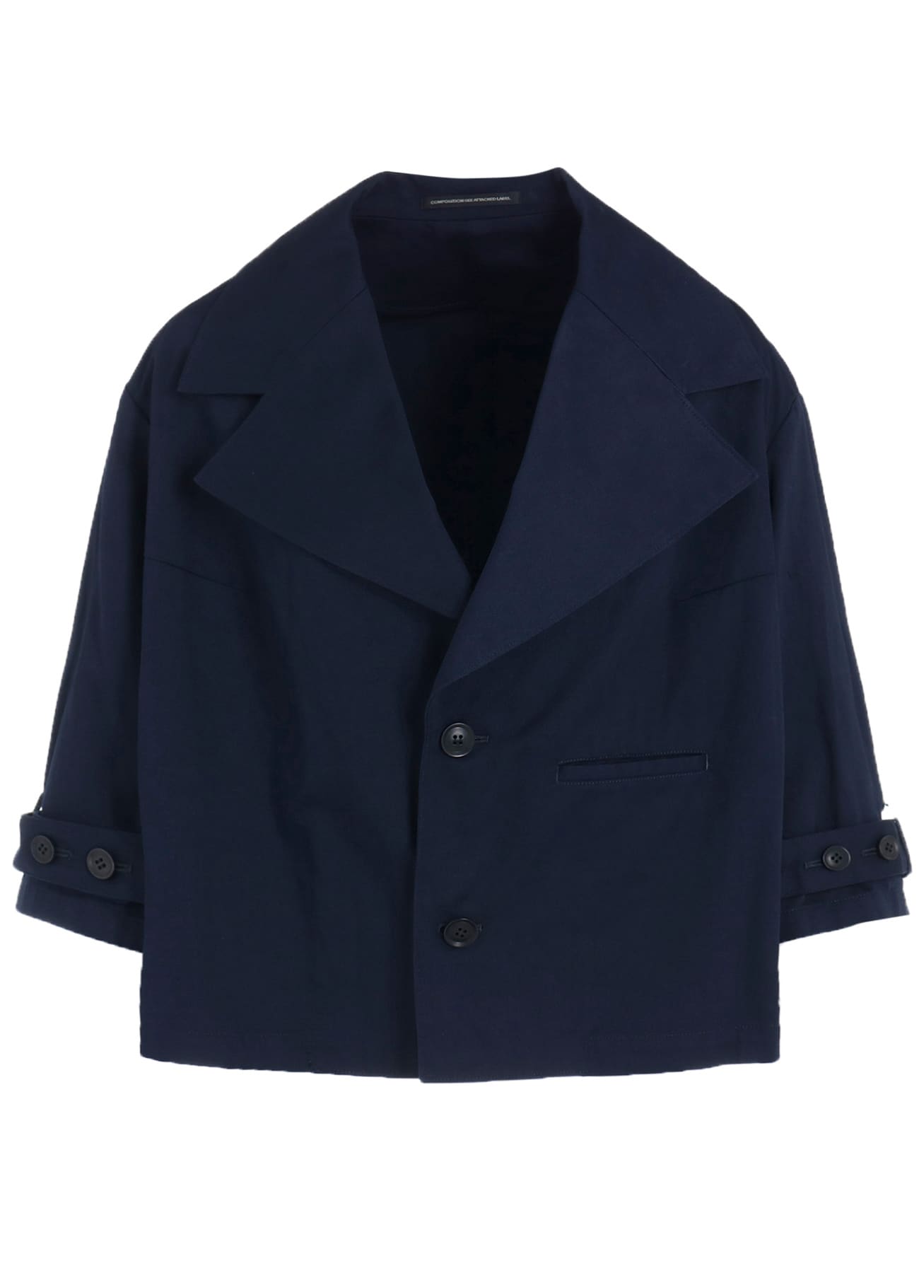 [Y's BORN PRODUCT] COTTON TWILL WIDE COLLAR JACKET