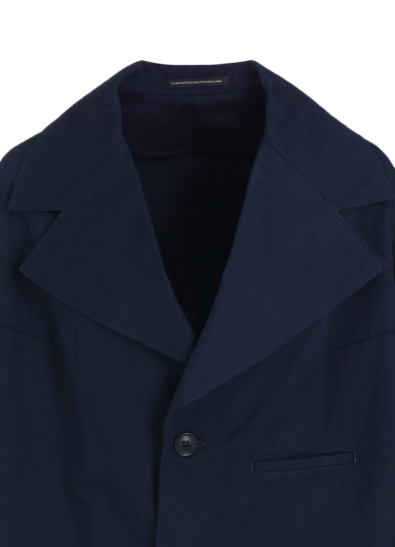 [Y's BORN PRODUCT] COTTON TWILL WIDE COLLAR JACKET