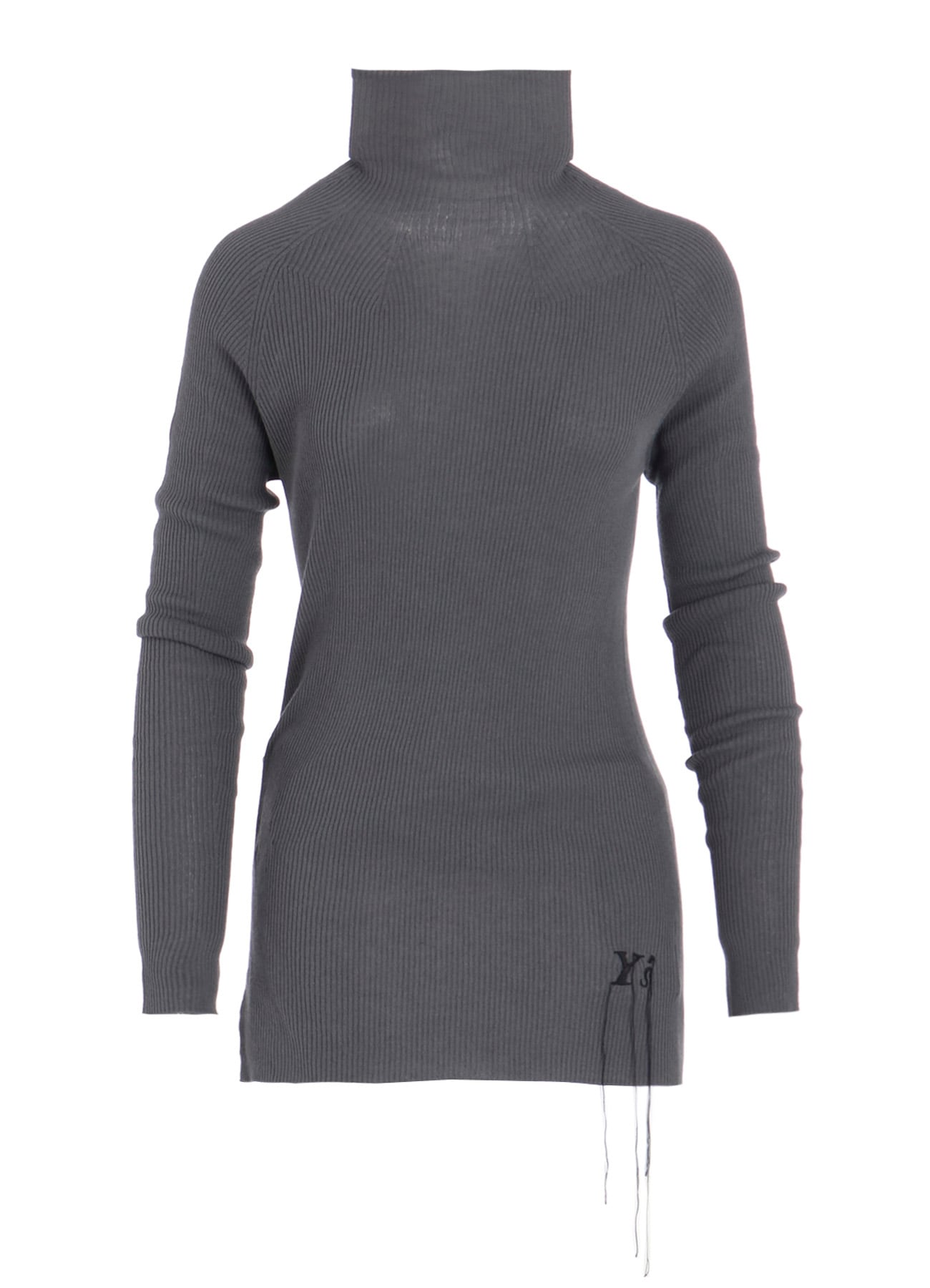 RIBBED HIGH NECK KNIT
