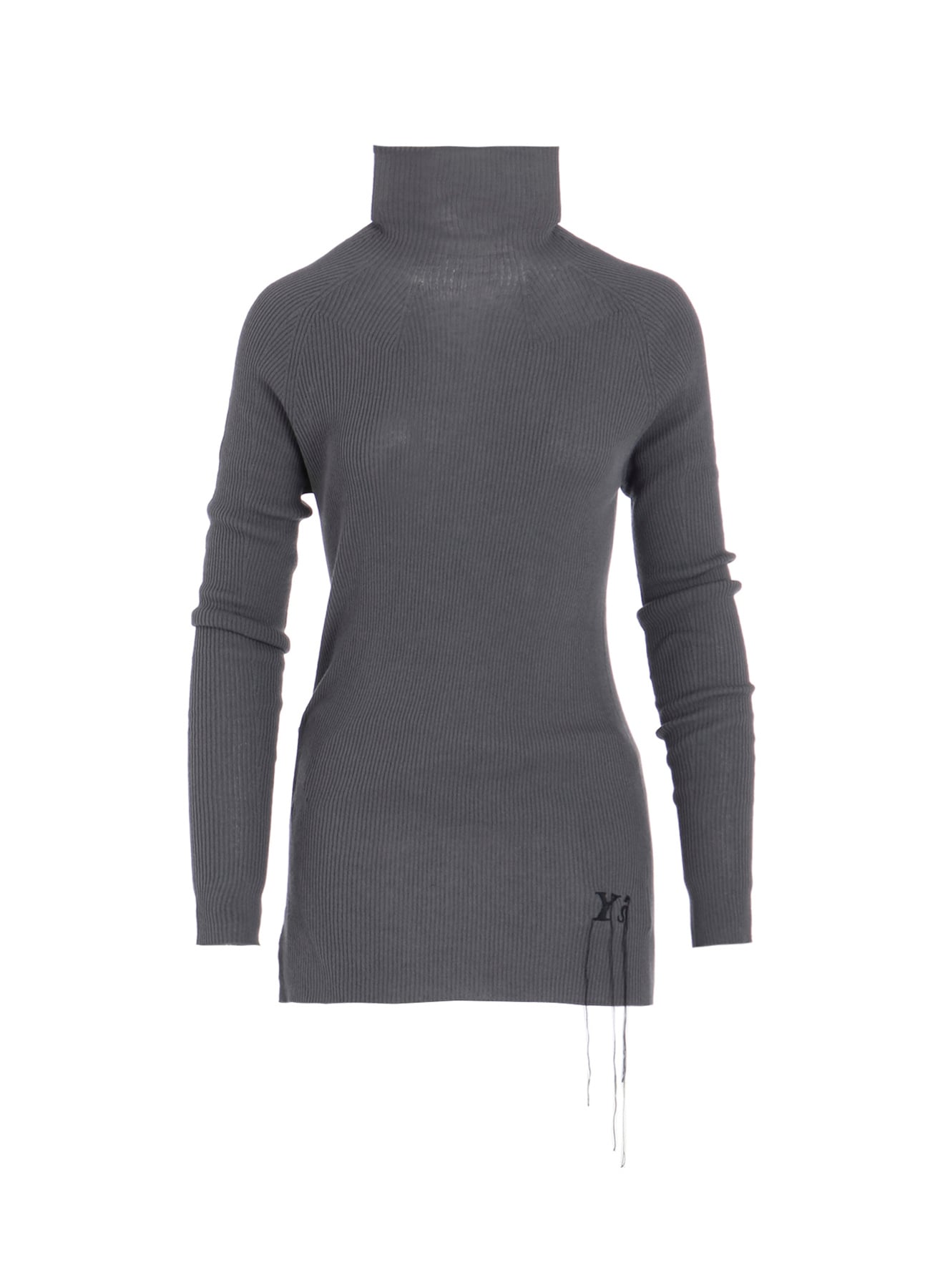 RIBBED HIGH NECK KNIT