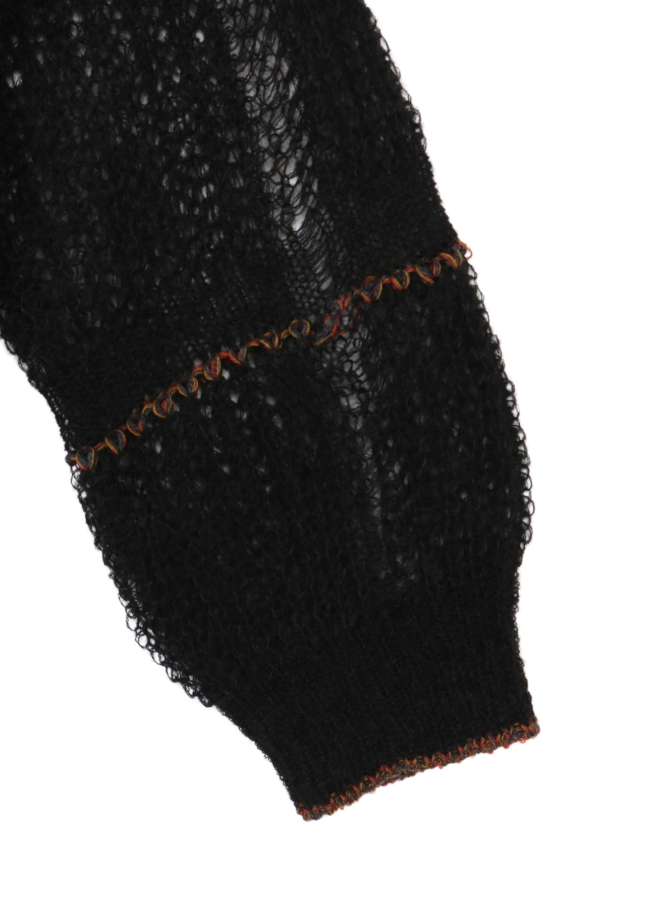 SHEER PLAID BOAT NECK KNIT