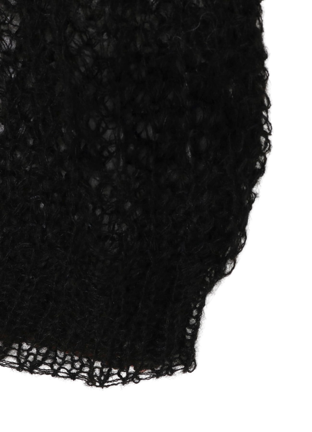 SHEER PLAID BOAT NECK KNIT