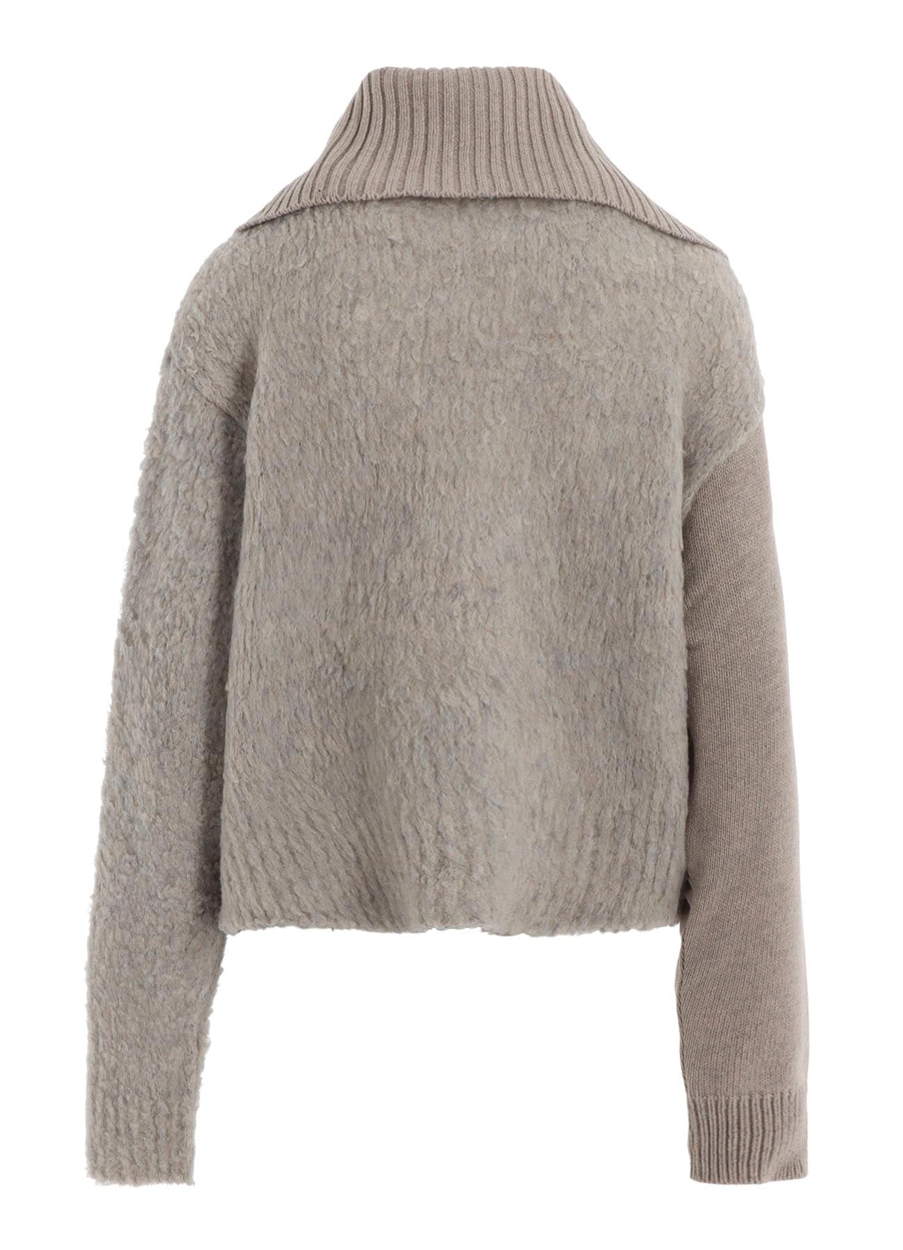 TOGGLE BUTTON ASYMMETRIC CARDIGAN