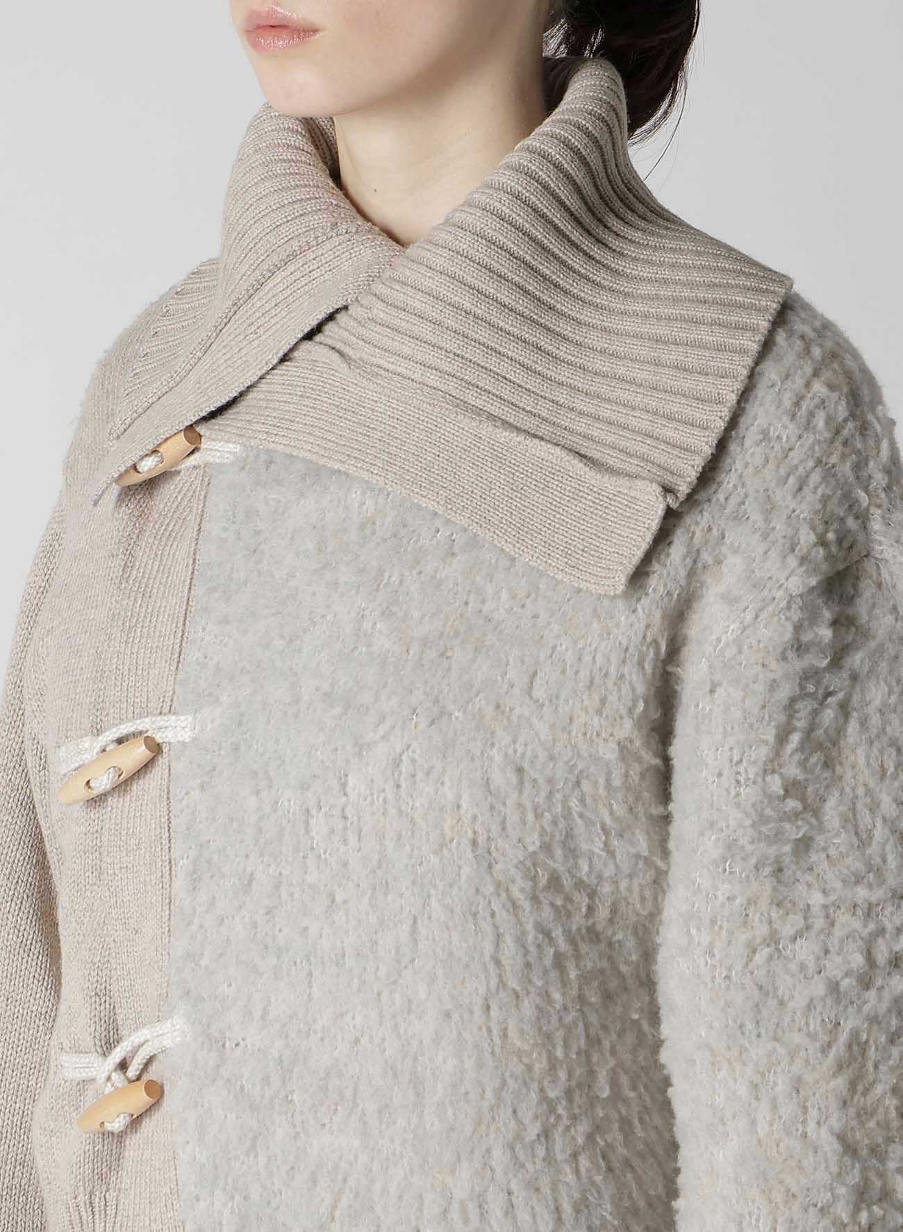 TOGGLE BUTTON ASYMMETRIC CARDIGAN