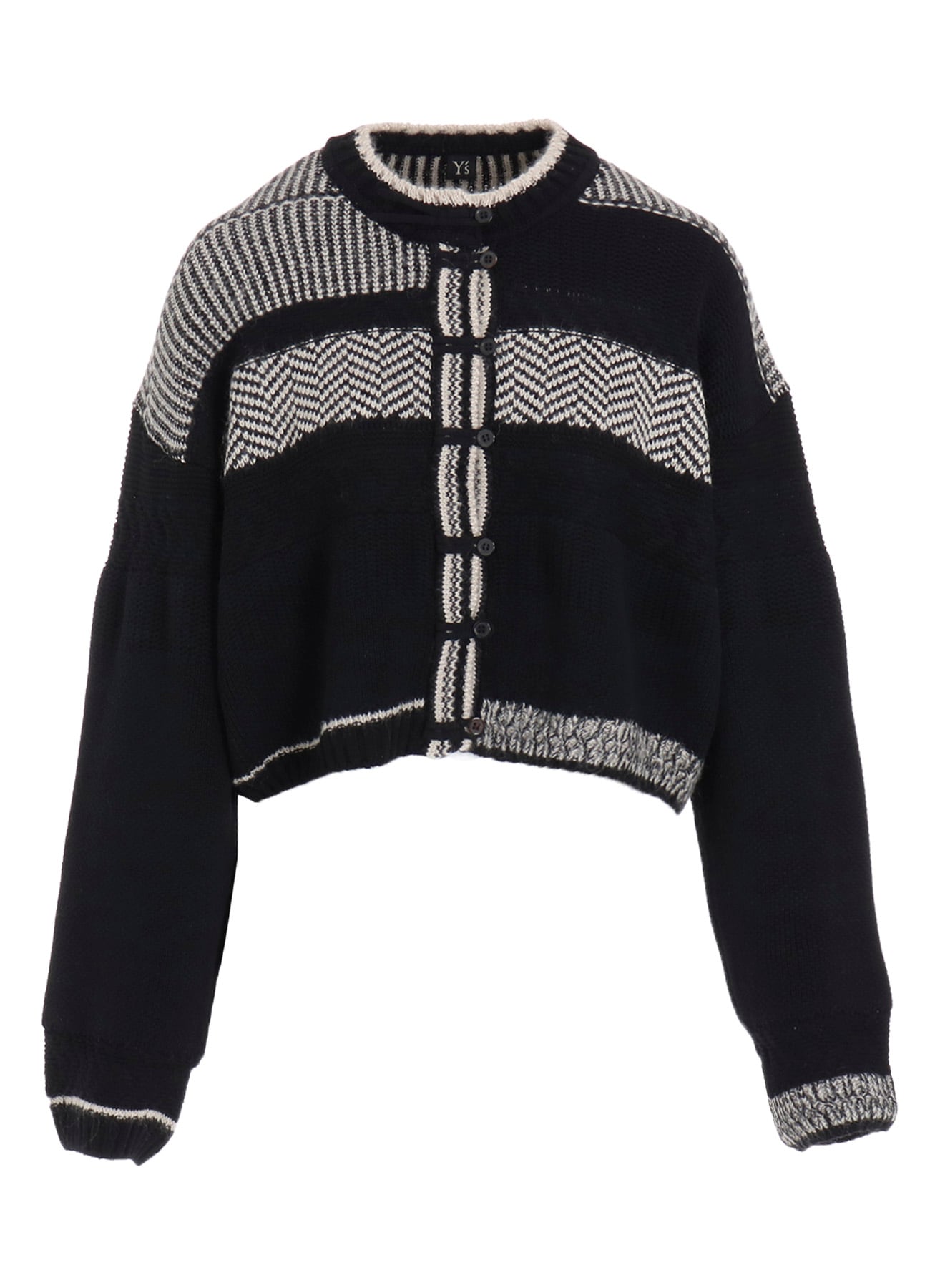 NAITIVE JACQUARD DESING KNIT CARDIGAN