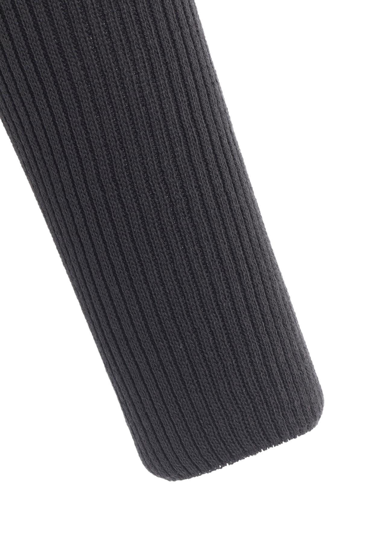 COTTON RIB DOUBLE SLEEVE SHORT CARDIGAN