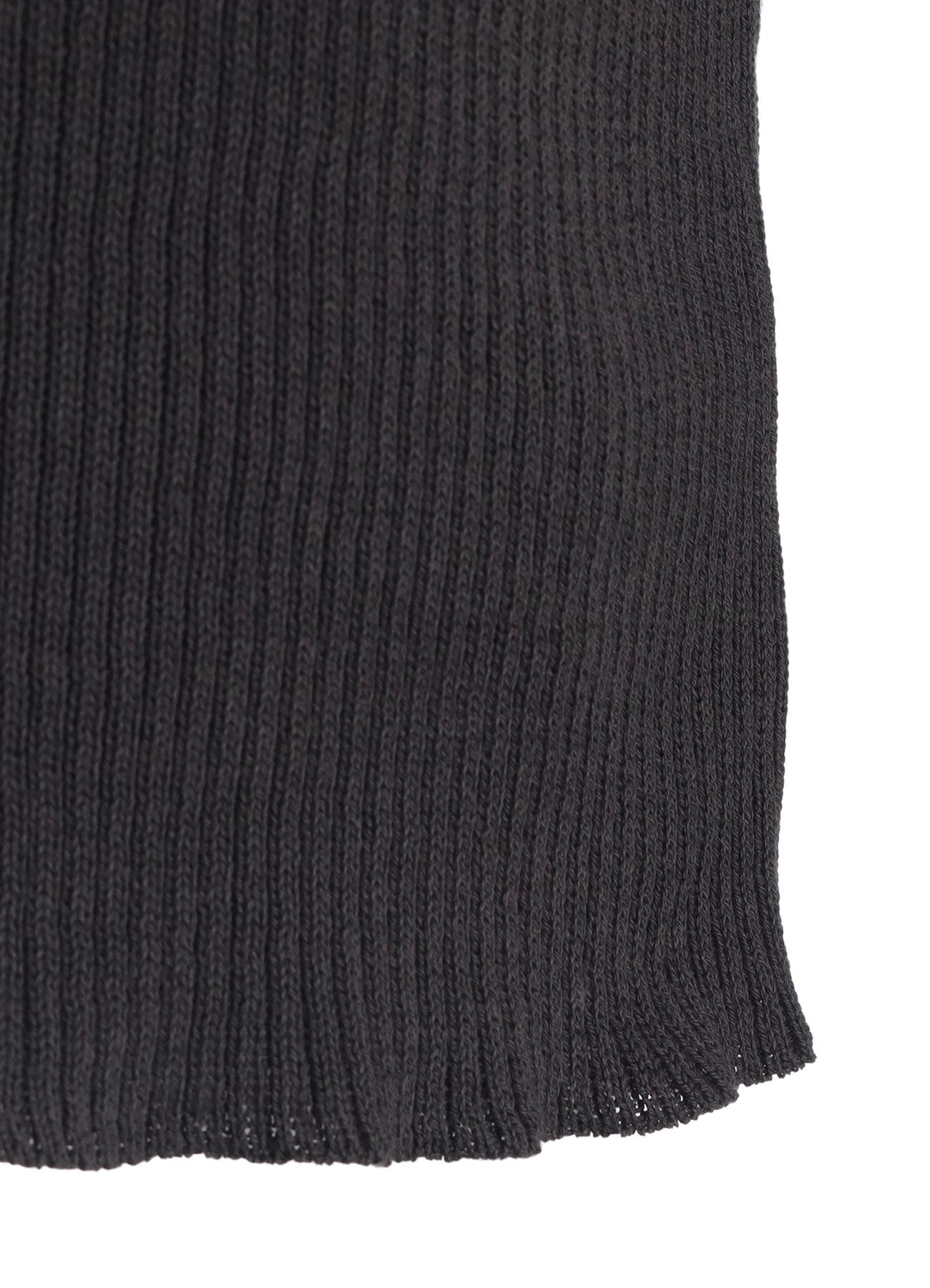 COTTON RIB DOUBLE SLEEVE SHORT CARDIGAN