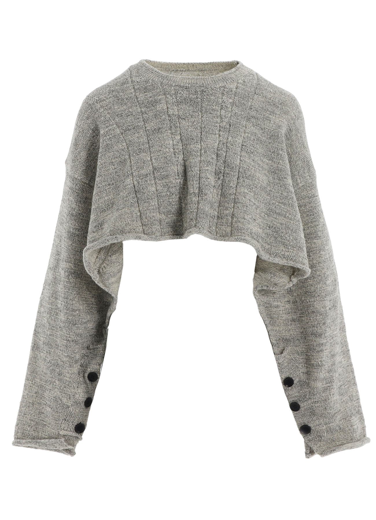 SLUB WOOL DESIGN KNIT PULLOVER