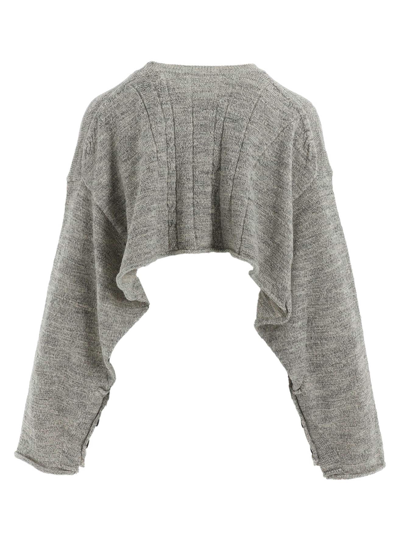 SLUB WOOL DESIGN KNIT PULLOVER