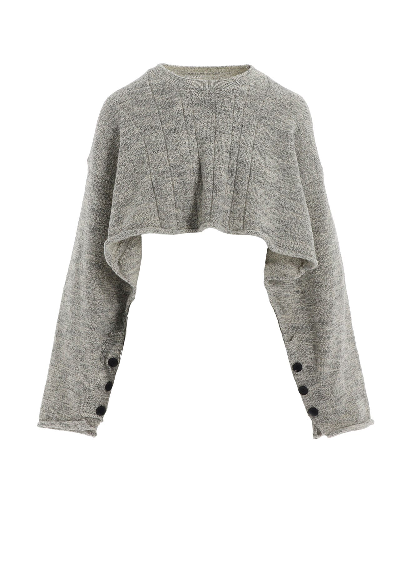 SLUB WOOL DESIGN KNIT PULLOVER