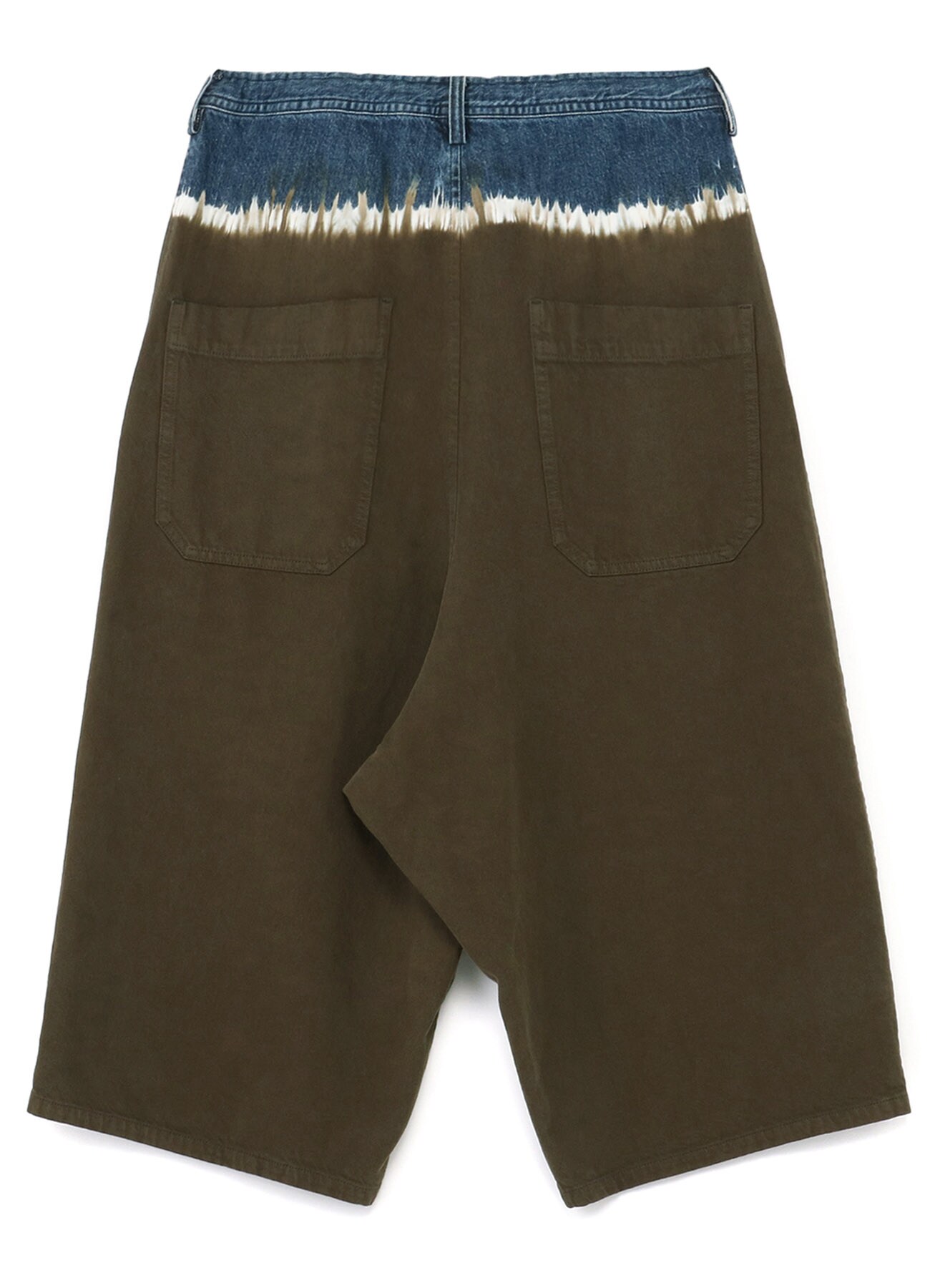 10oz DENIM DISCHARGE TIE DYE BIG WIDE PANTS