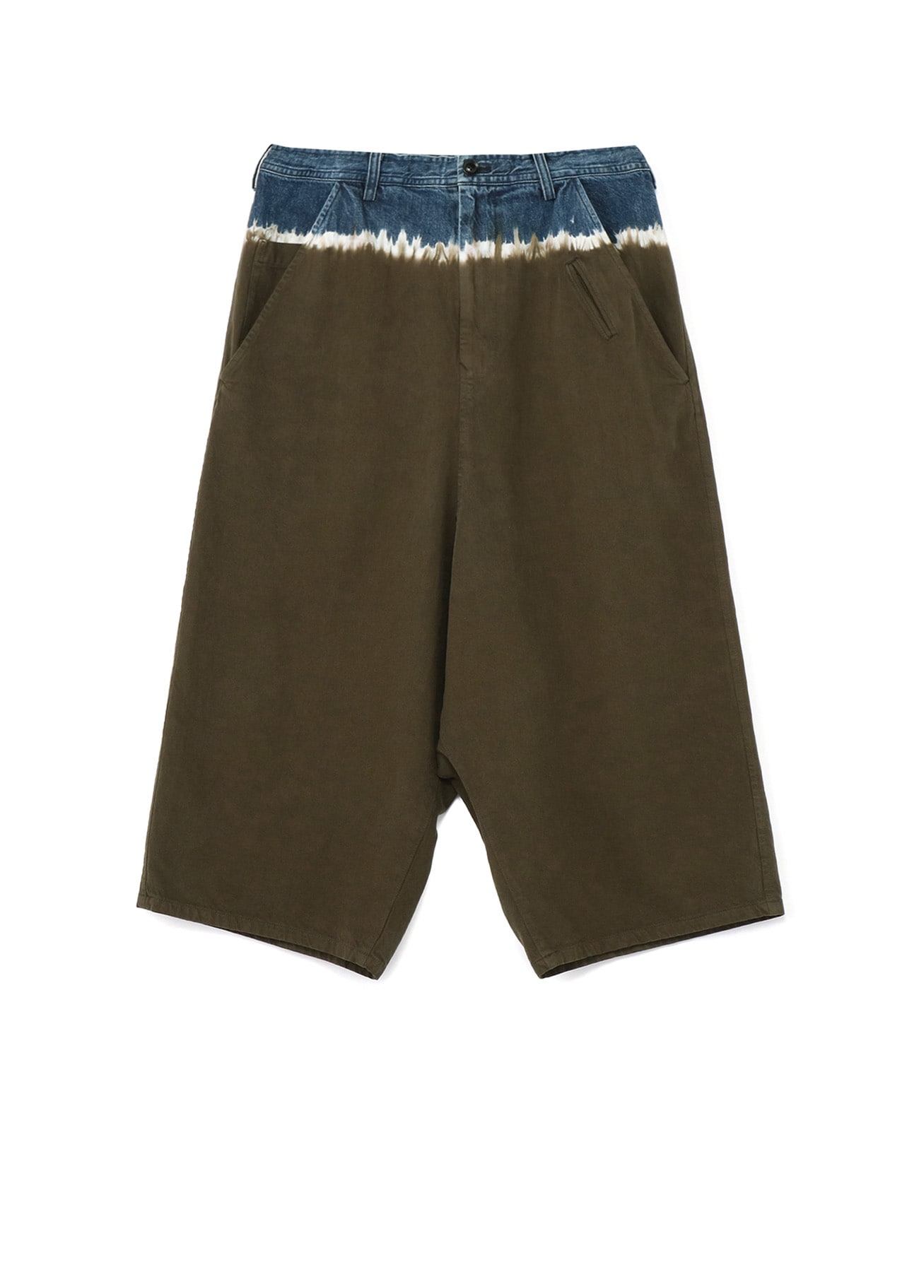 10oz DENIM DISCHARGE TIE DYE BIG WIDE PANTS