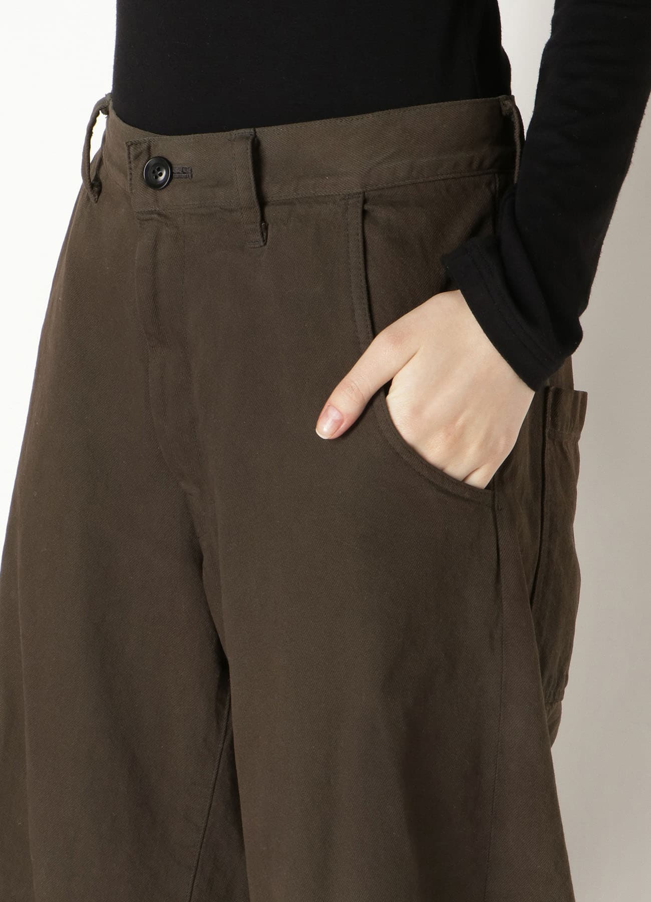 10oz DENIM DISCHARGE TIE DYE GUSSET WIDE PANTS