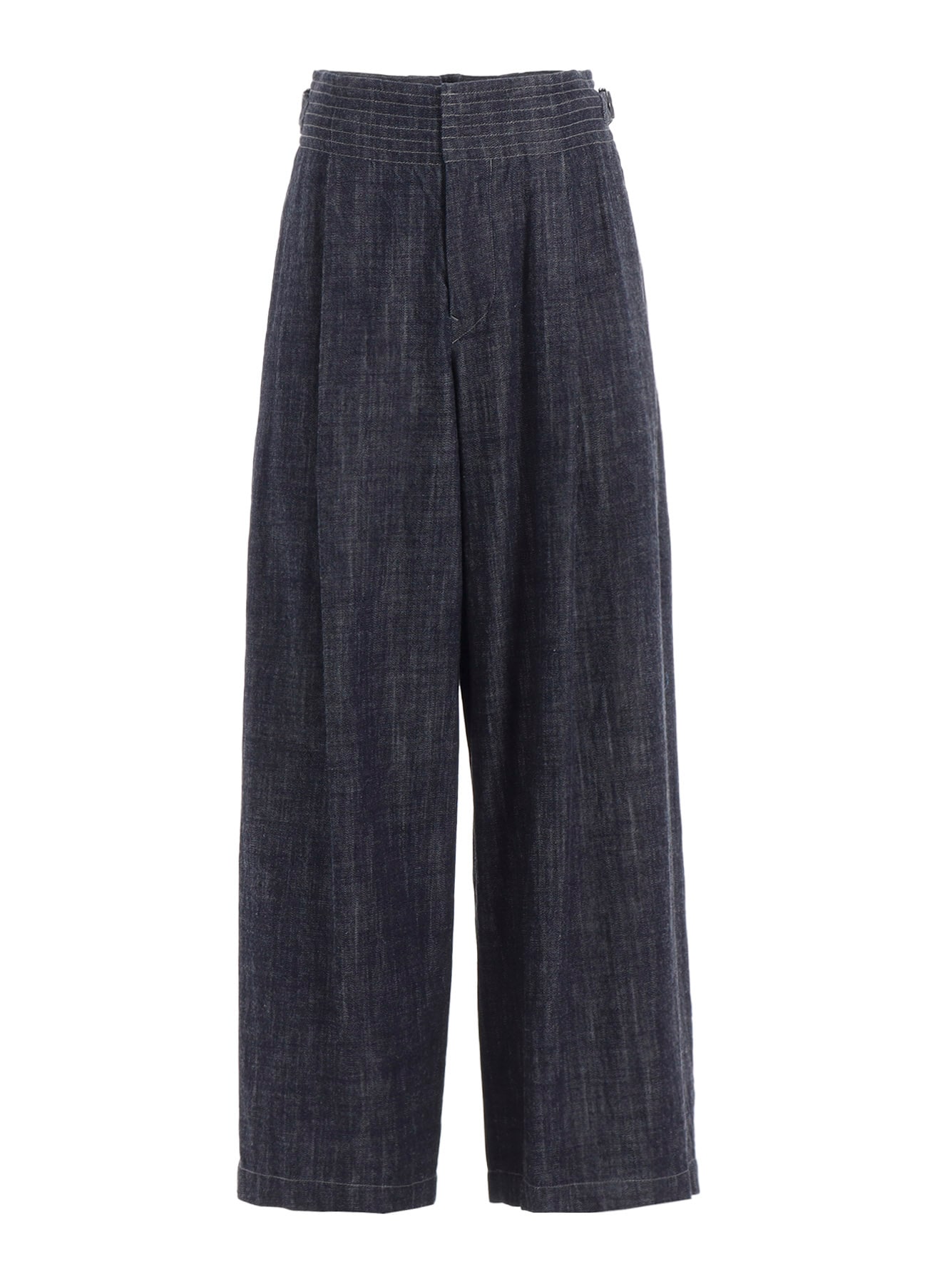 8OZ WAIST STRING WIDE DENIM PANTS
