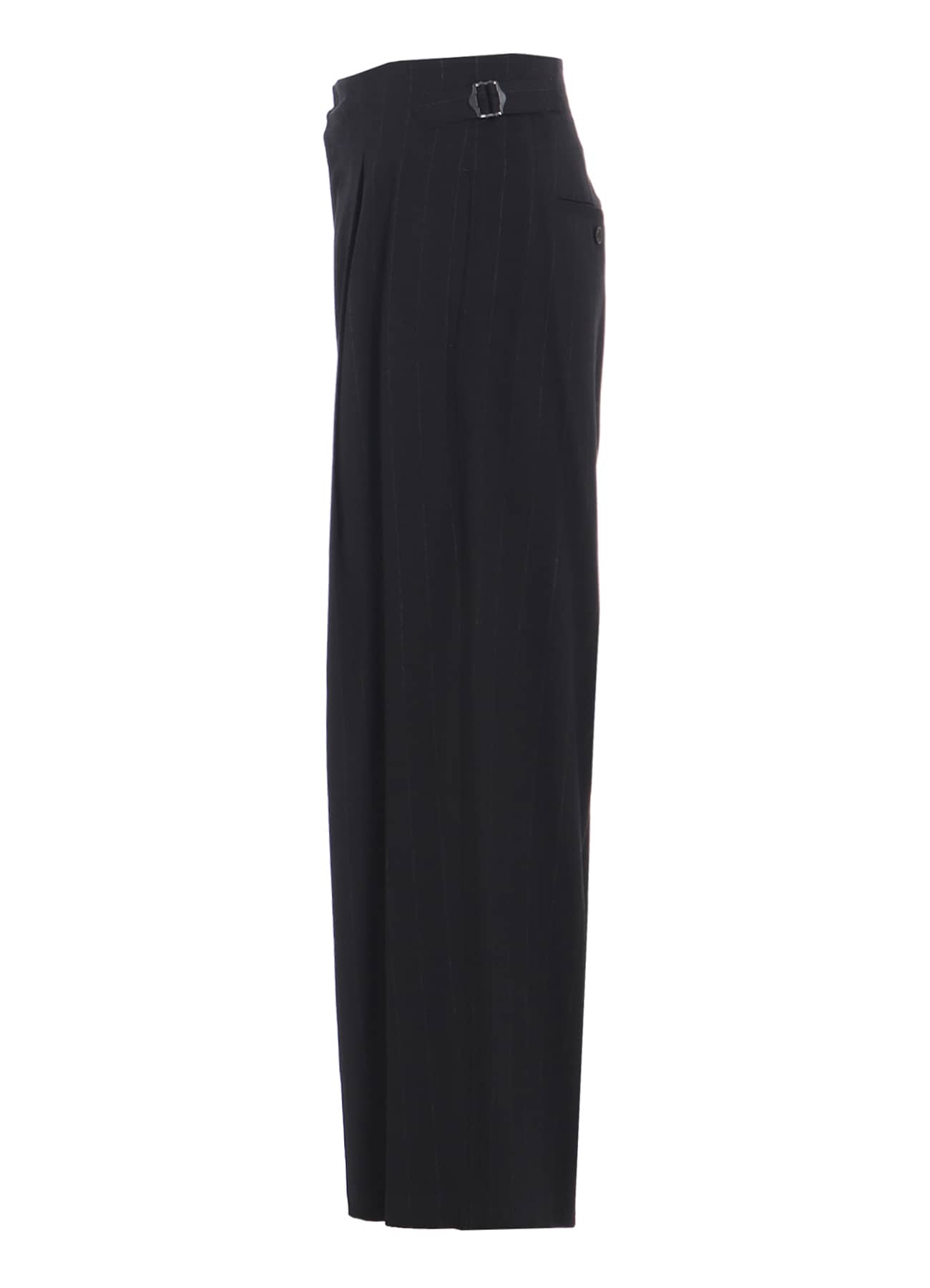 W/RY STRIPE WAIST STRING WIDE PANTS