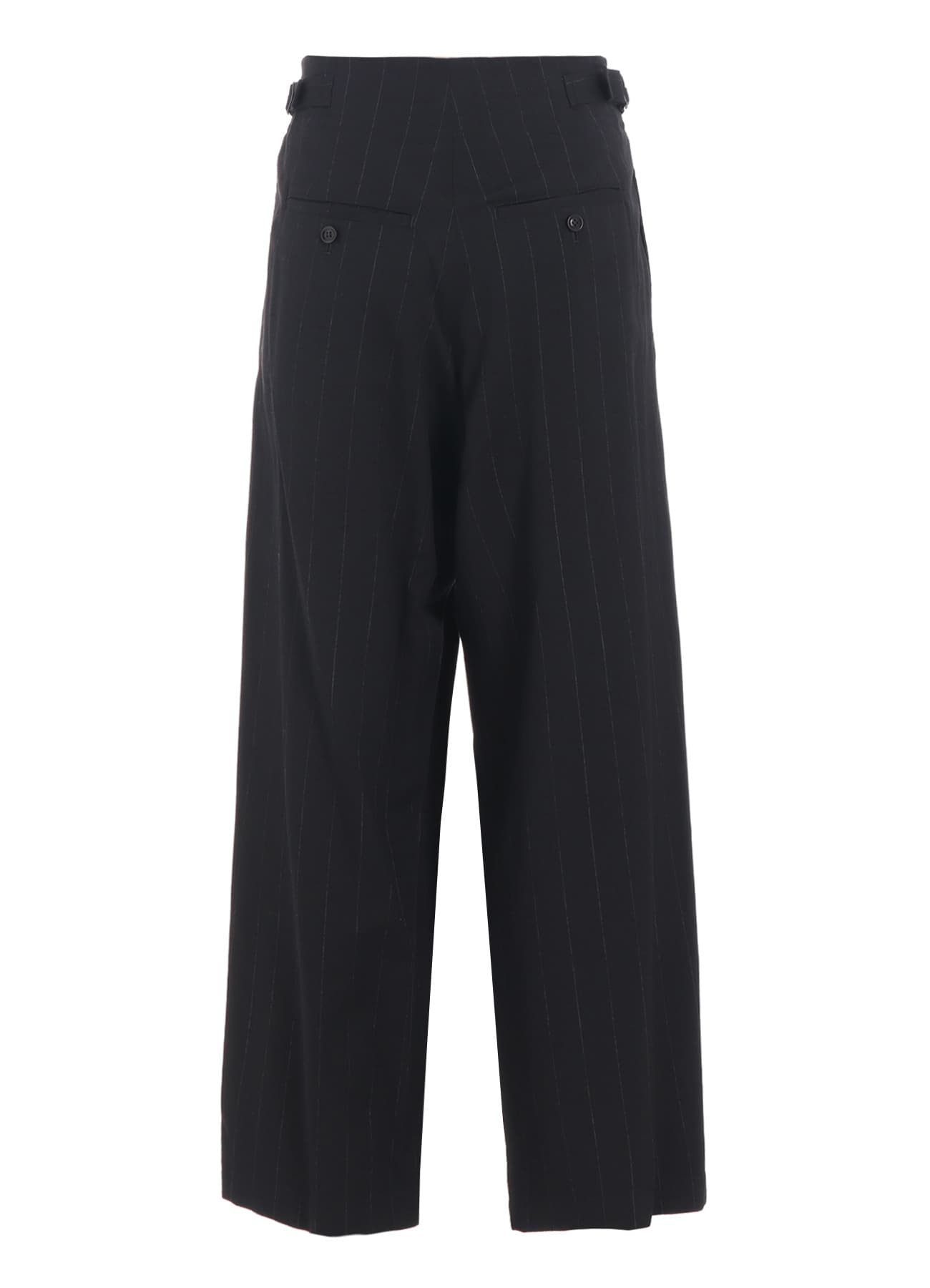 W/RY STRIPE WAIST STRING WIDE PANTS