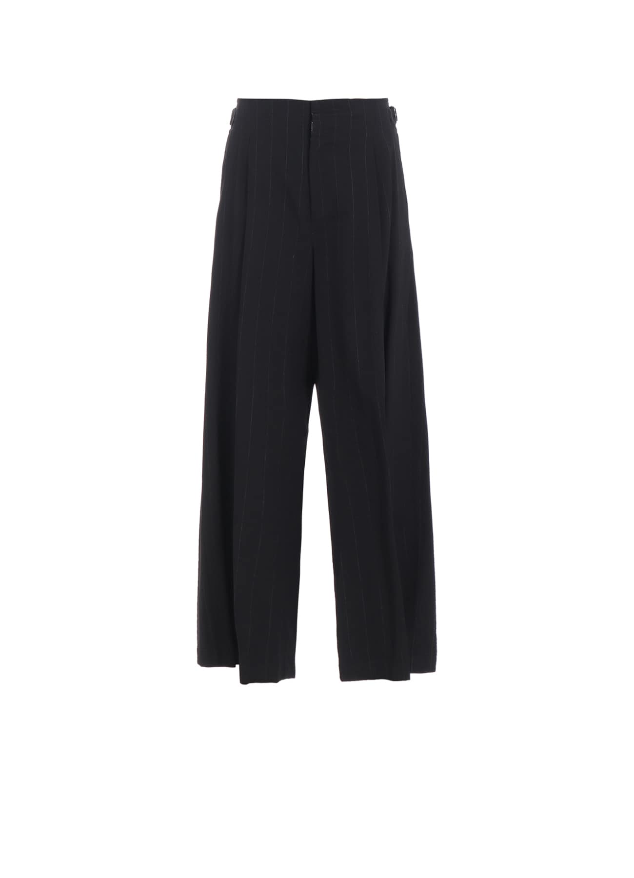 W/RY STRIPE WAIST STRING WIDE PANTS