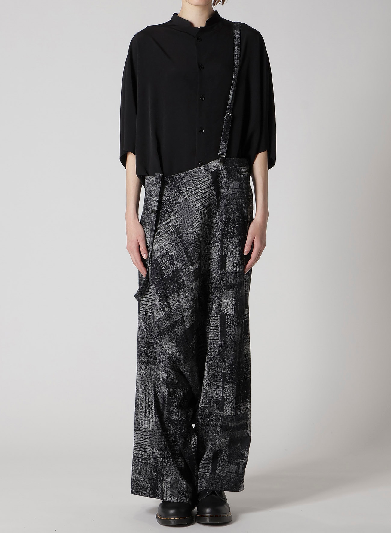 PATCHWORK JACQUARD LONG SAROUEL PANTS