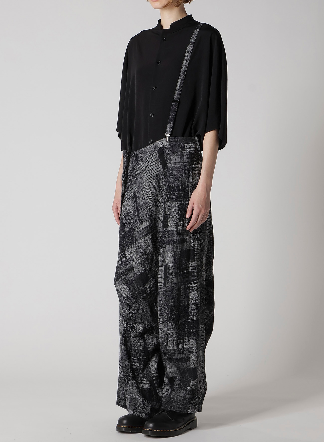 PATCHWORK JACQUARD LONG SAROUEL PANTS