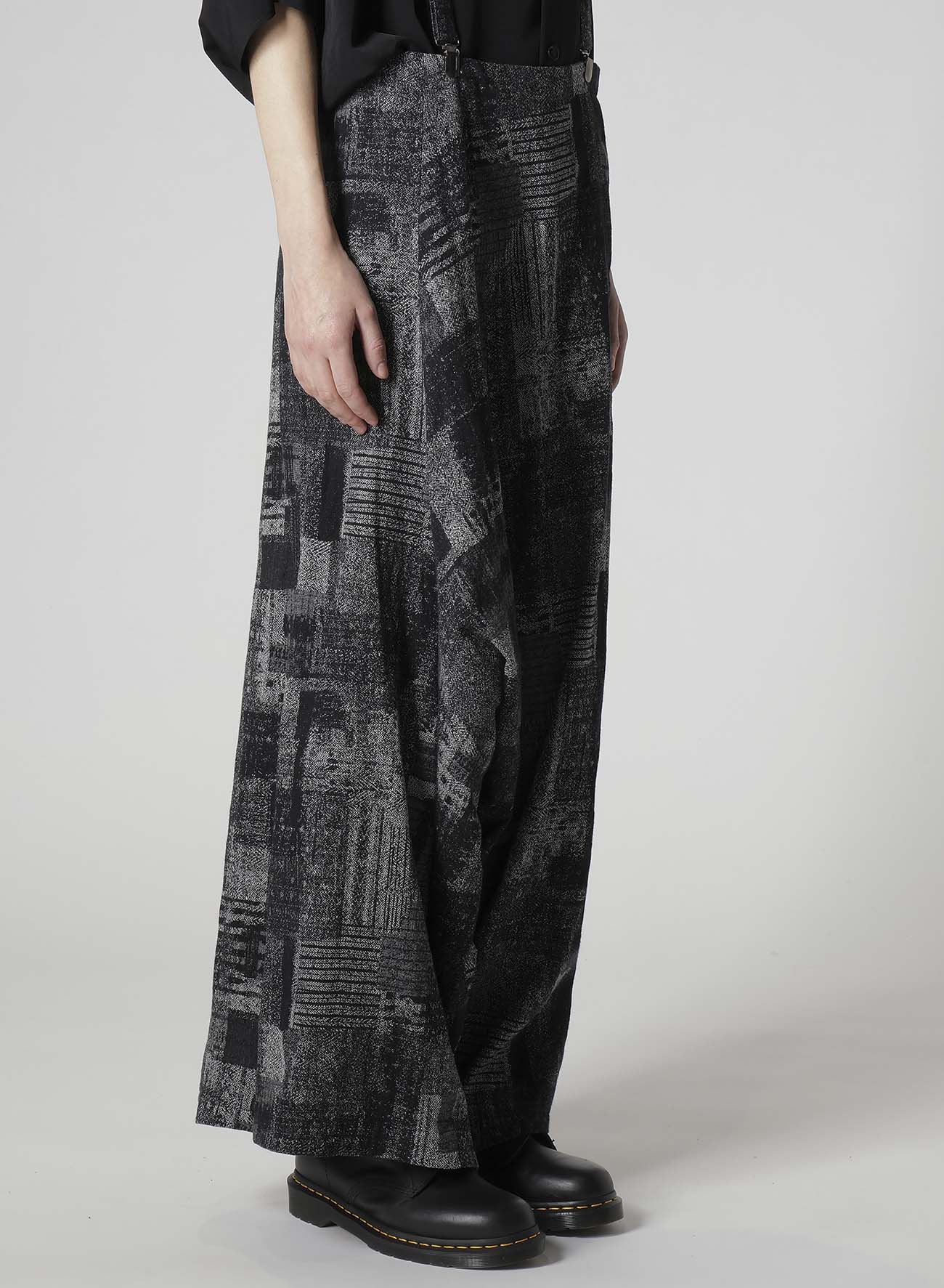 PATCHWORK JACQUARD LONG SAROUEL PANTS