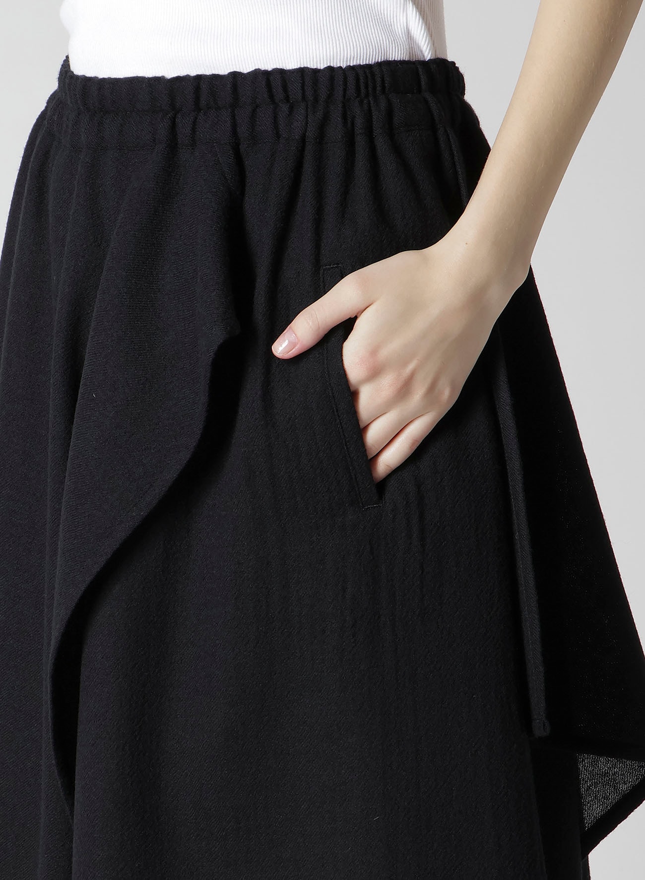 WOOL GAUZE TWILL PANTS