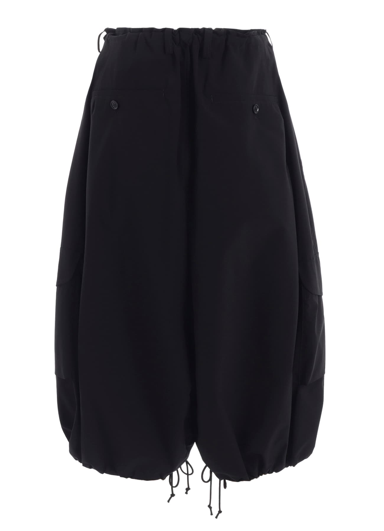 モジわた PE/ TAFTA STRING PANTS(XS Black): Y's｜THE SHOP YOHJI YAMAMOTO