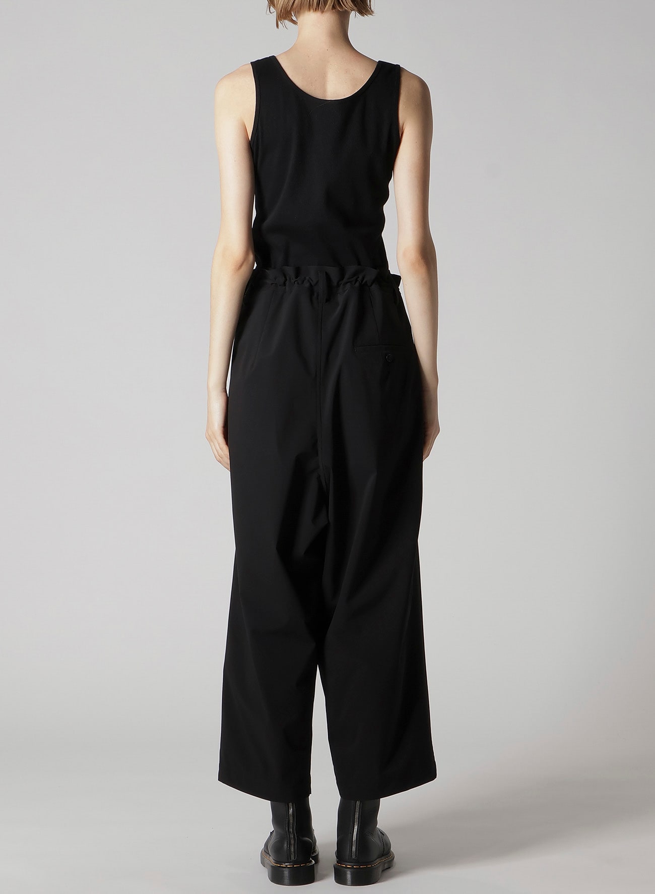 PE/ TAFTA DOUBLE TUCK GATEHRED PANTS