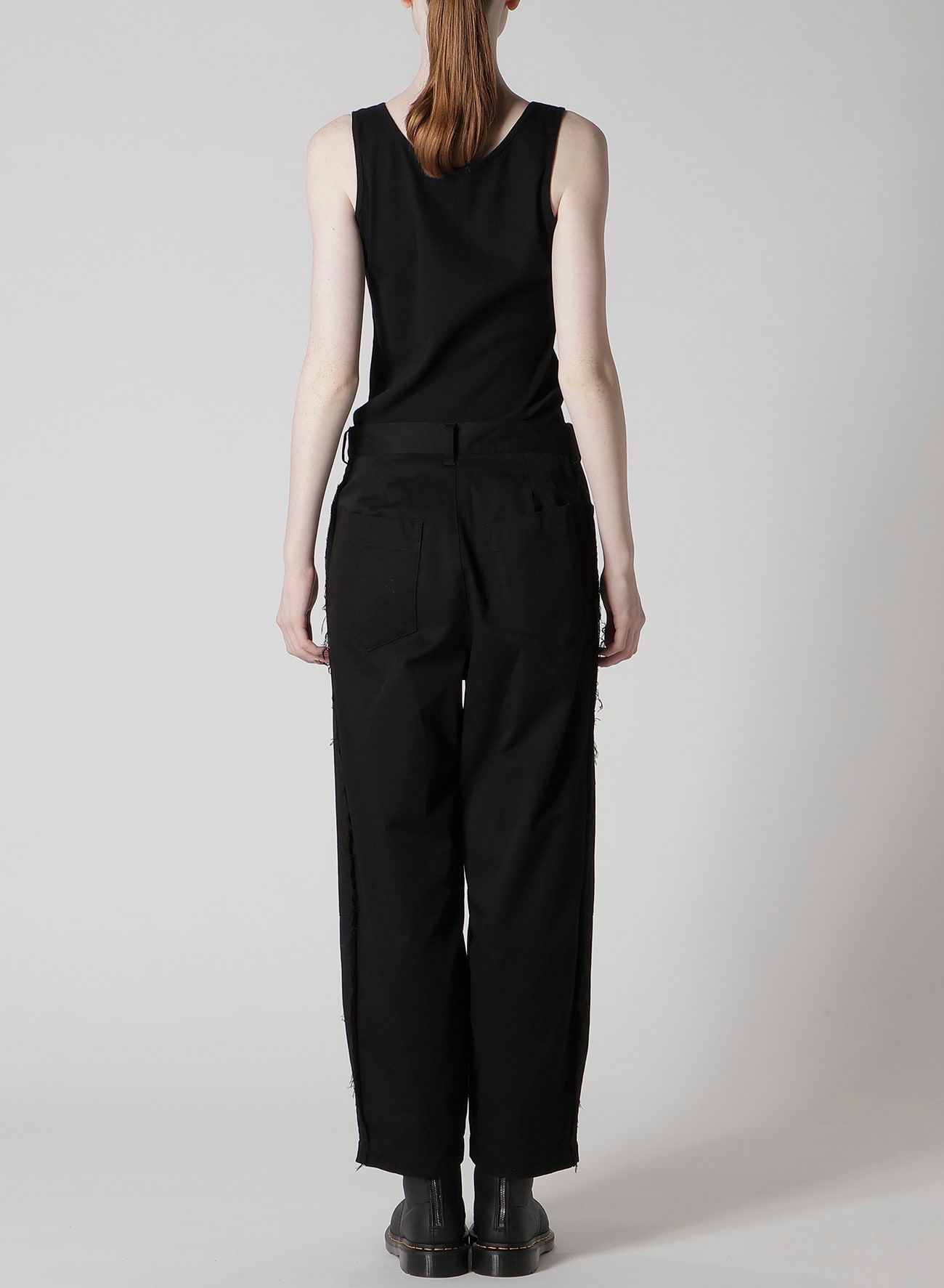 Y's BORN PRODUCT] COTTON TWILL PANTS(XS Black): Y's｜THE