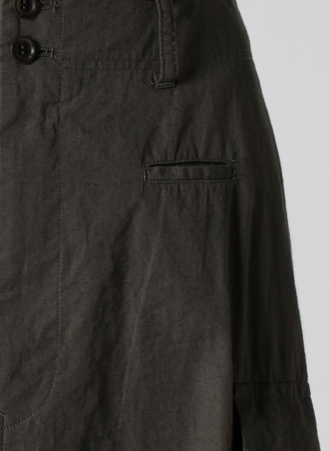 COTTON/LINEN CARGO SKIRT