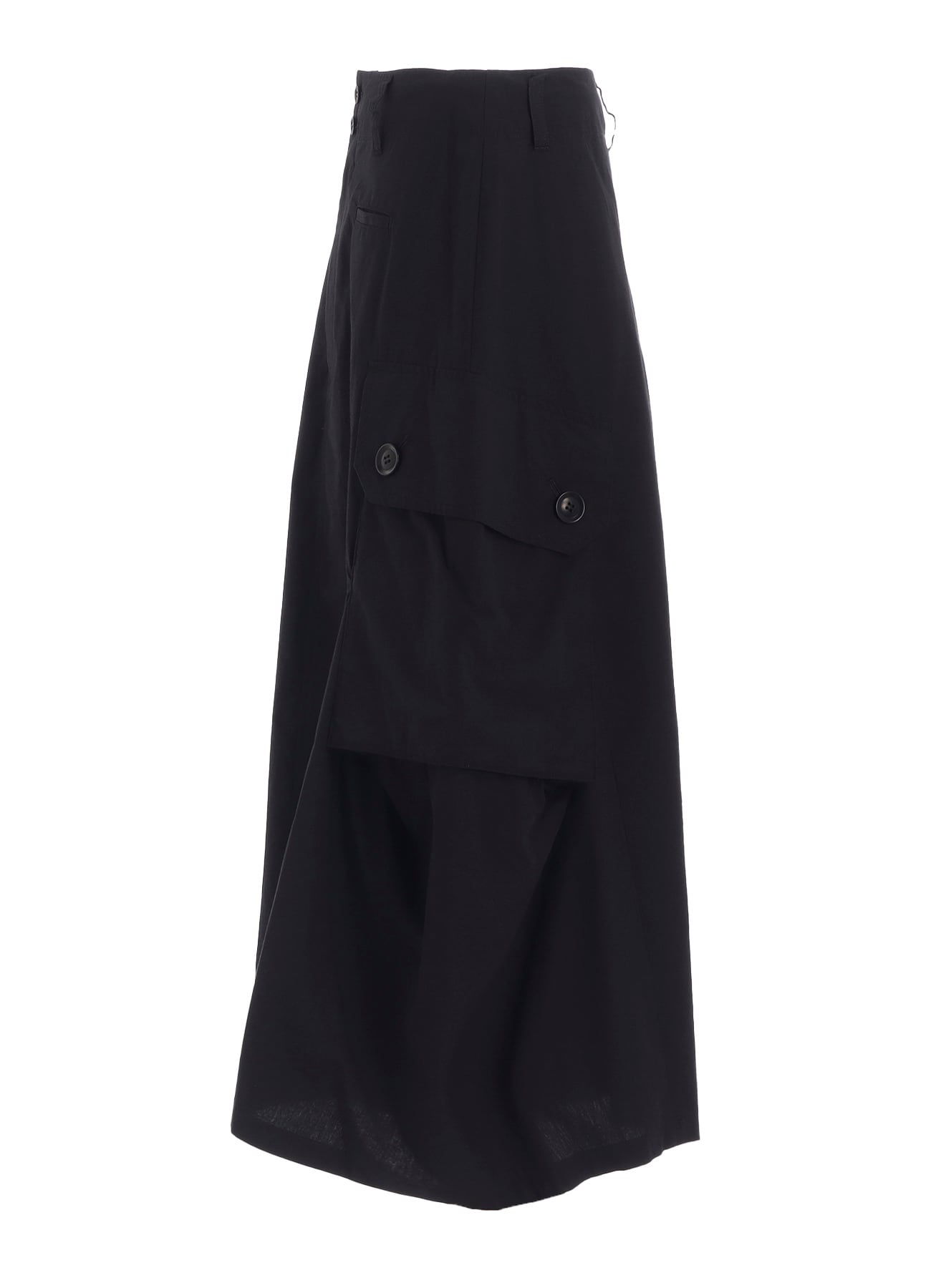 COTTON/LINEN CARGO SKIRT