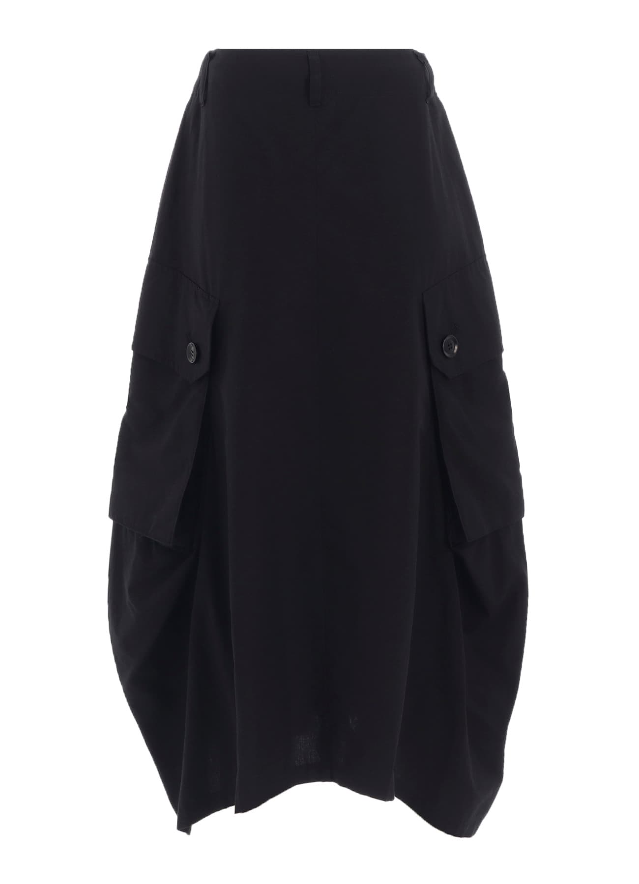 COTTON/LINEN CARGO SKIRT