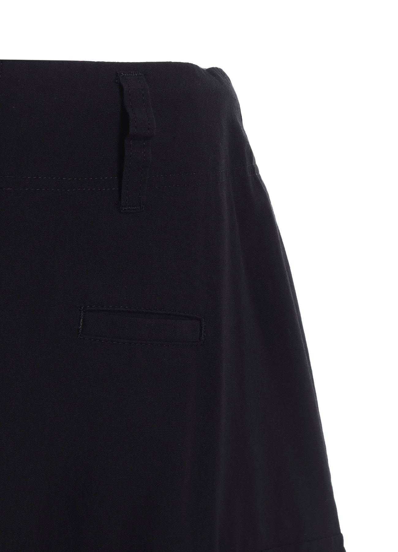 COTTON/LINEN CARGO SKIRT