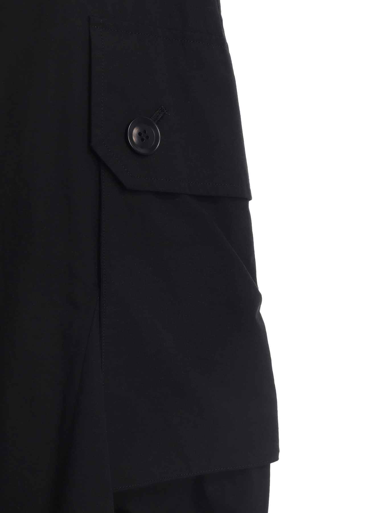 COTTON/LINEN CARGO SKIRT