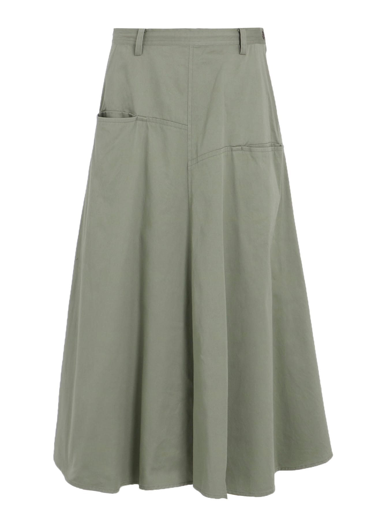 Y's BORN PRODUCT] COTTON TWILL FRONT PANEL POCKET SKIRT(XS