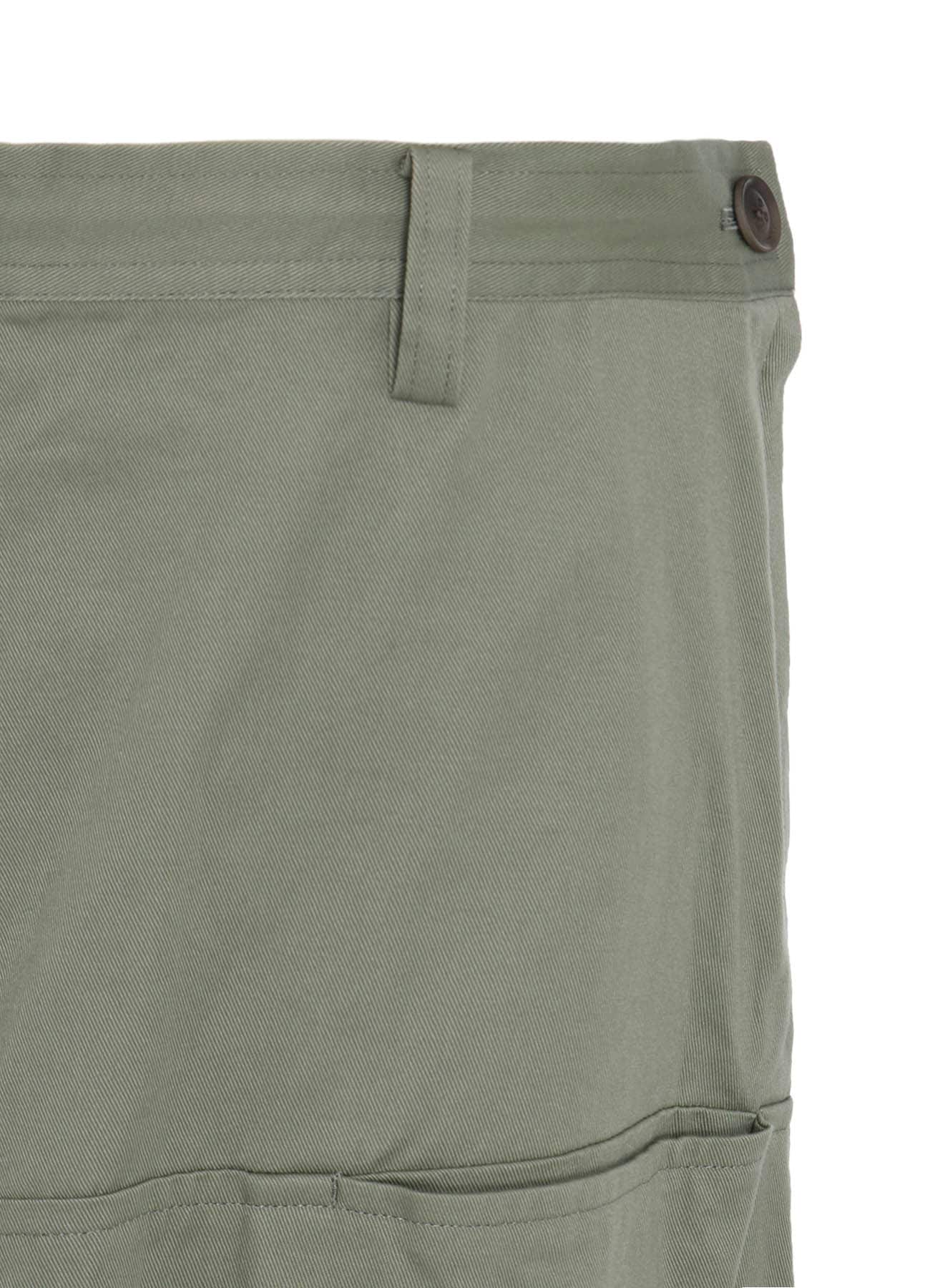 Y's BORN PRODUCT] COTTON TWILL FRONT PANEL POCKET SKIRT(XS