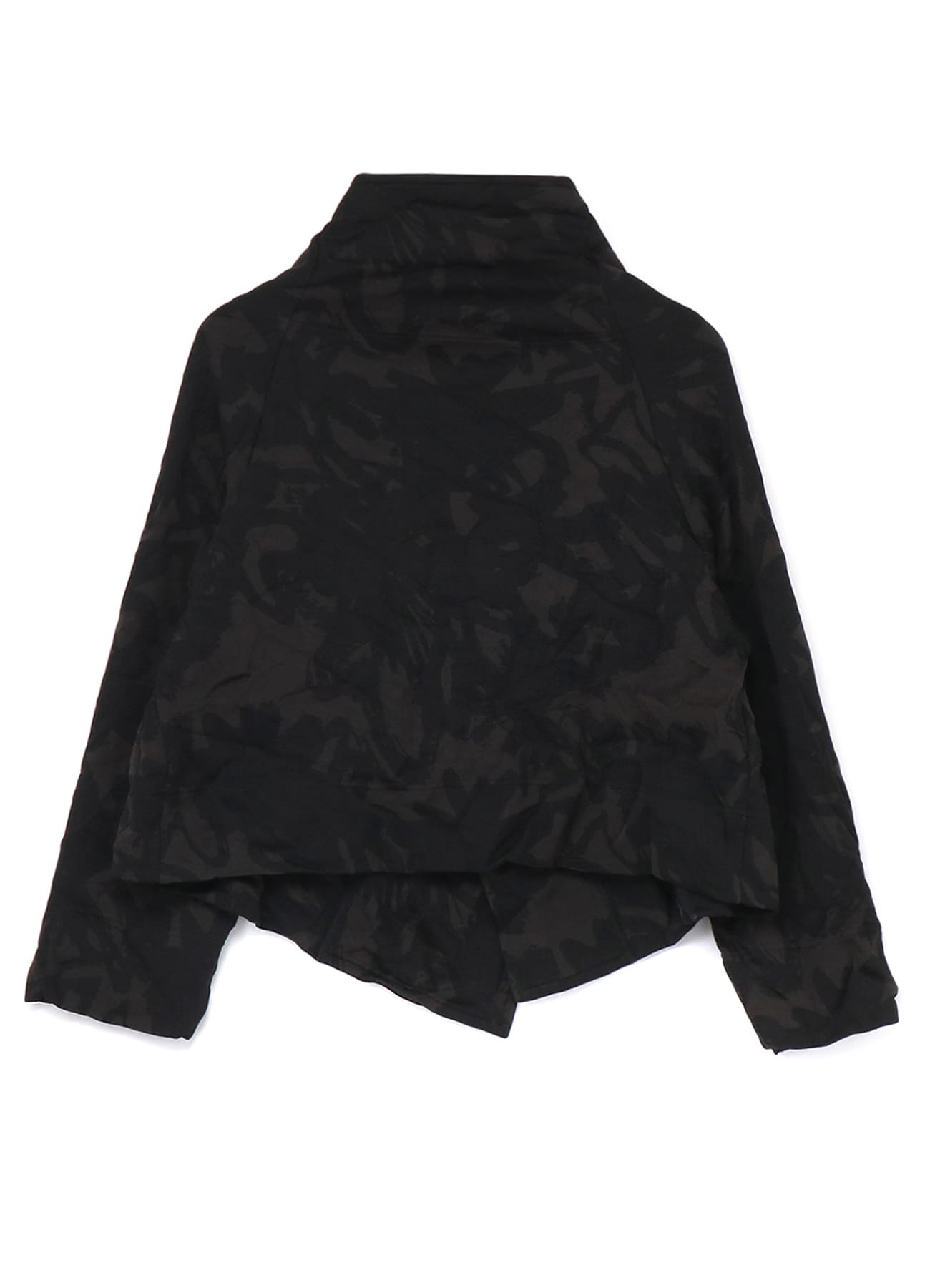 FLOWER PRINT SHRINK LAYERED JACKET